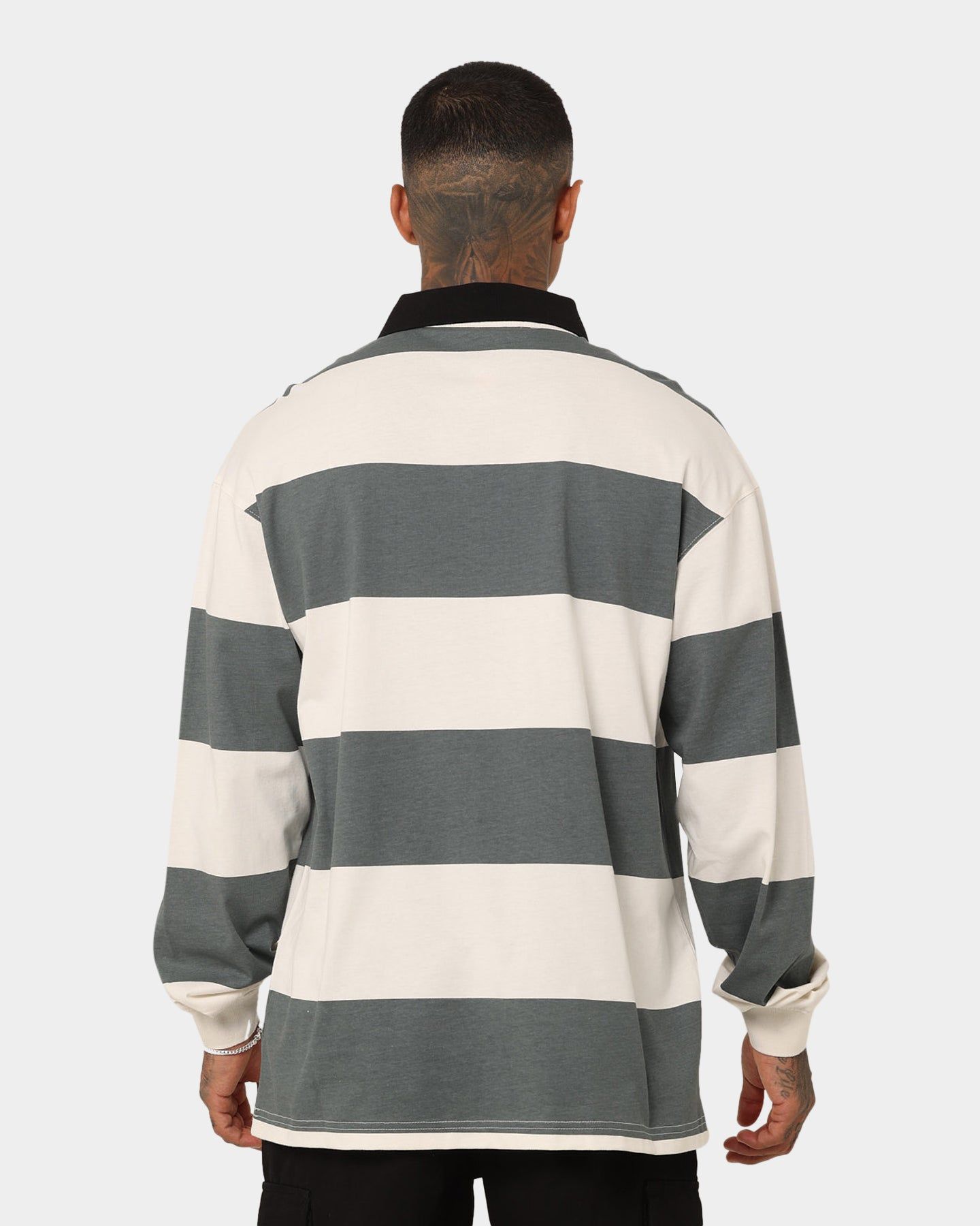 Majestic Athletic Las Vegas Raiders Vintage Athletic Stripe Rugby Jersey Vintage White/Black sold by Culture Kings product image thumbnail 4