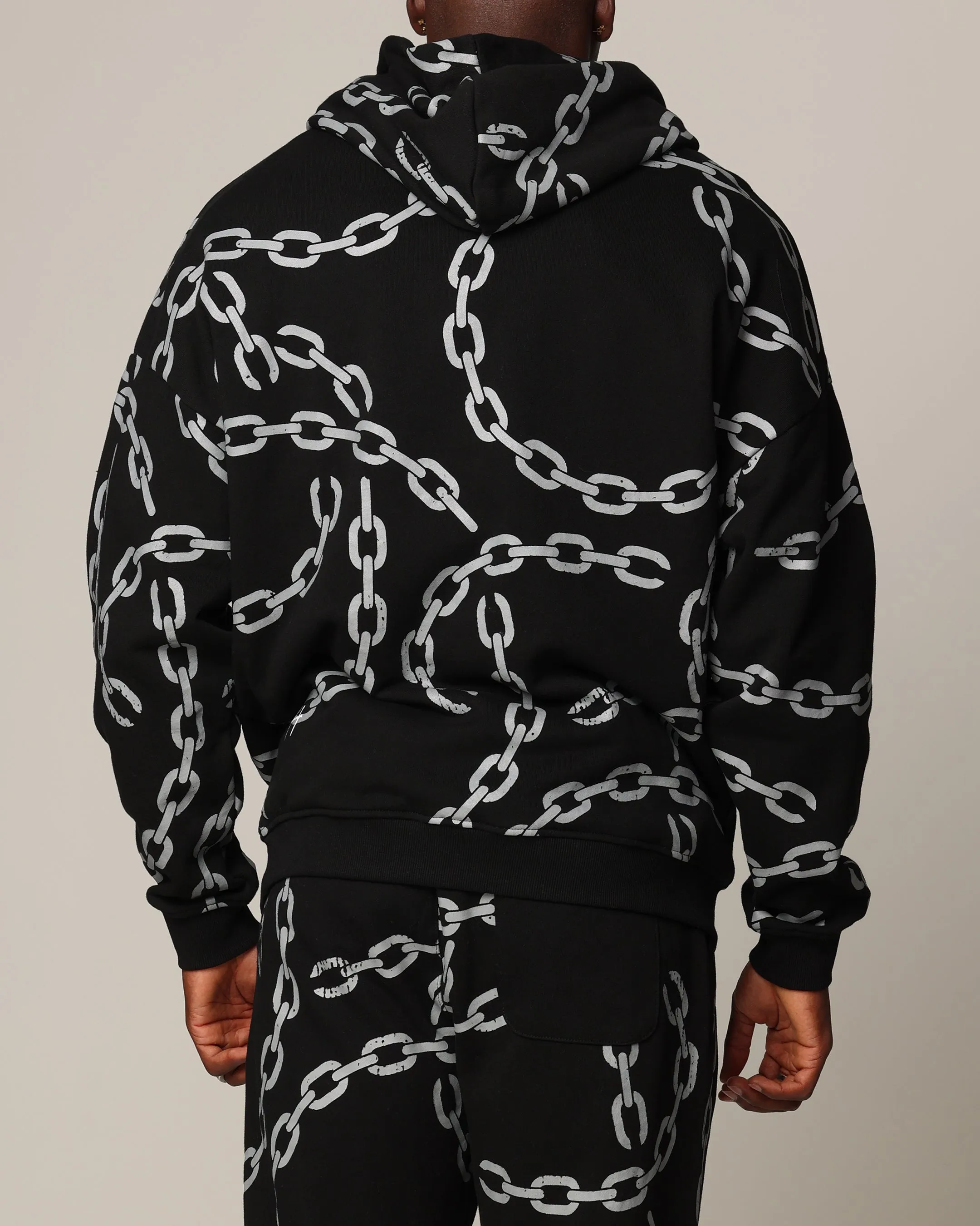 Saint Morta Chain Hoodie Black/Black sold by Culture Kings product image thumbnail 3