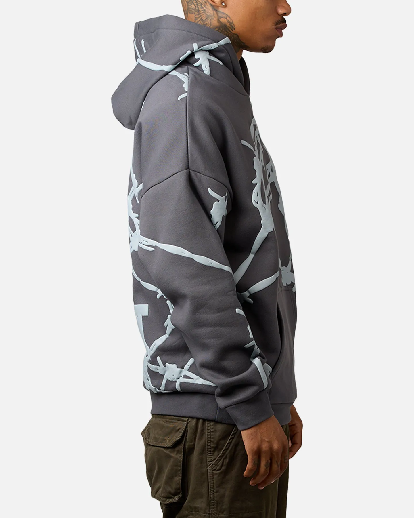 Saint Morta Barberry Boxy Hoodie Dark Grey sold by Culture Kings product image thumbnail 4
