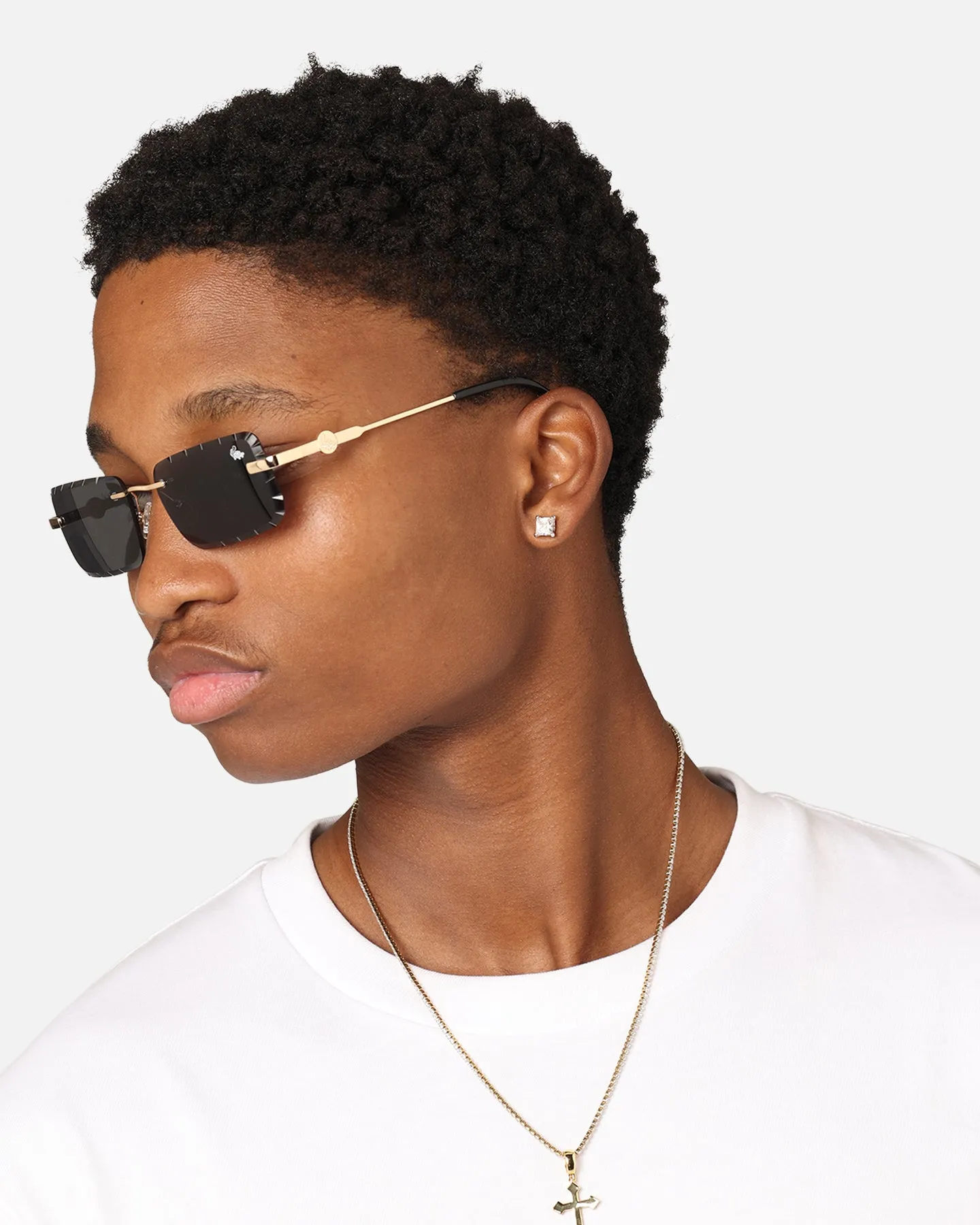 Belvoir & Co Diamond Cut Hampton Sunglasses Black/Gold sold by Culture Kings