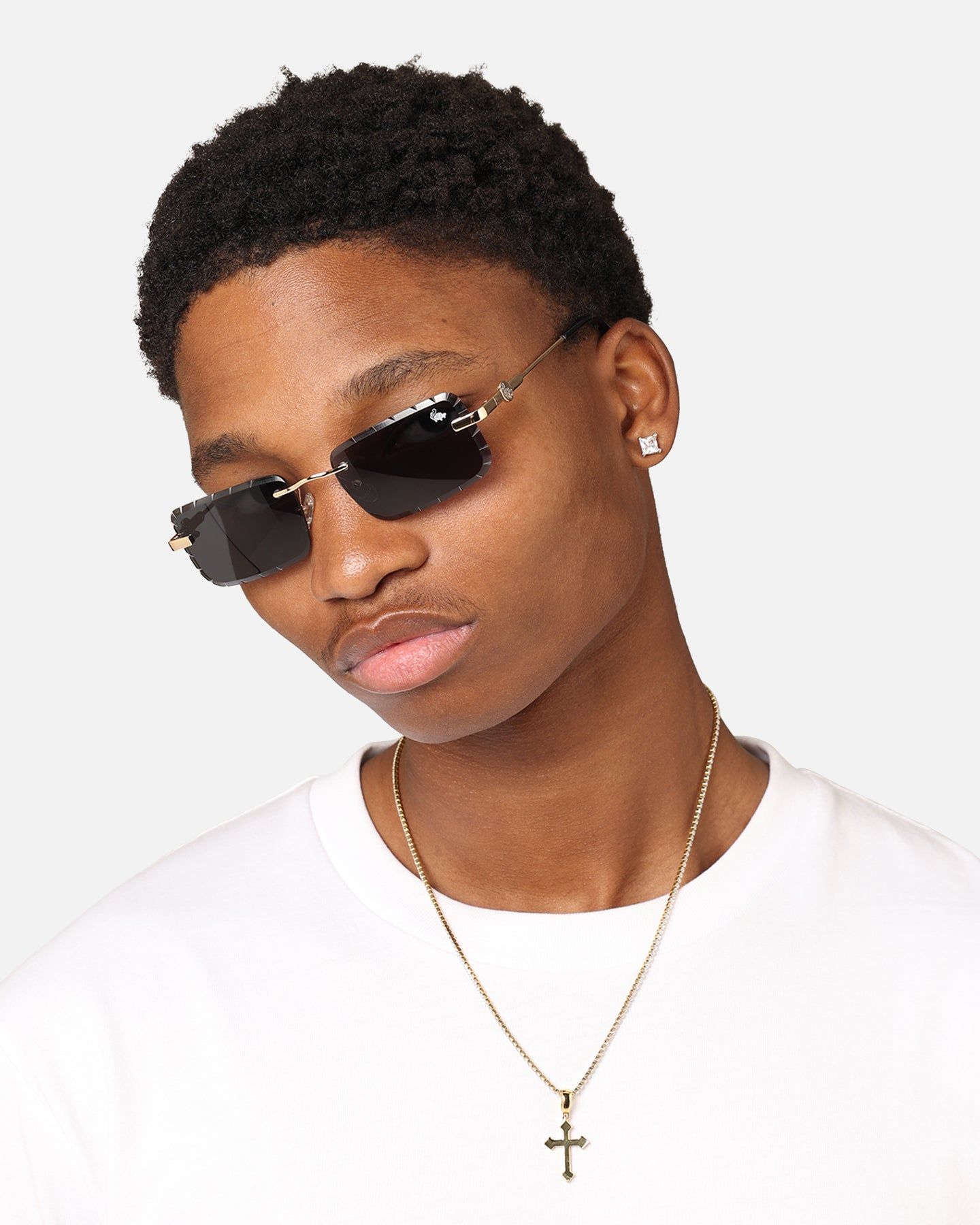Belvoir & Co Diamond Cut Hampton Sunglasses Black/Gold sold by Culture Kings product image thumbnail 3