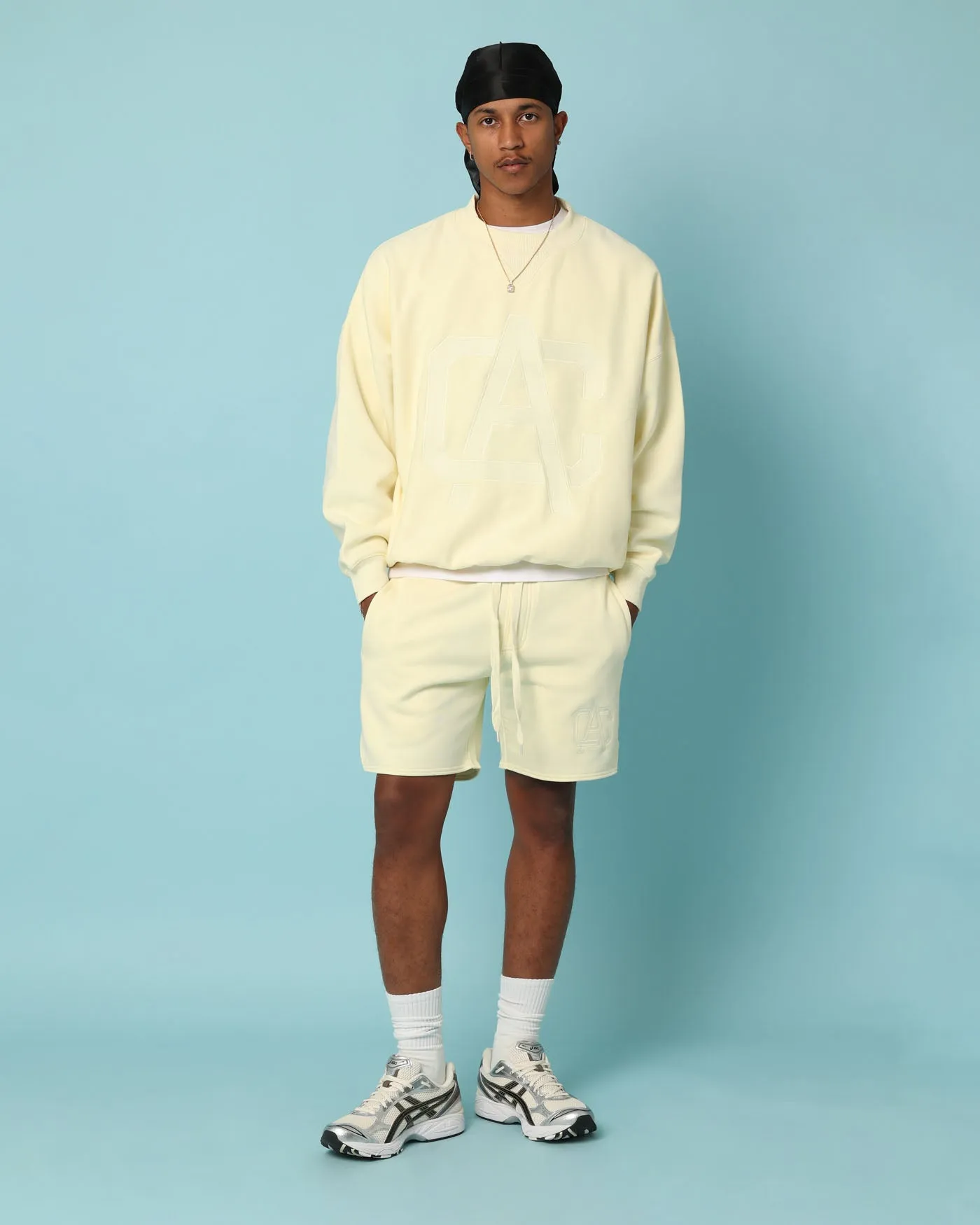 Carré Academy Sweat Shorts Yellow sold by Culture Kings product image thumbnail 2