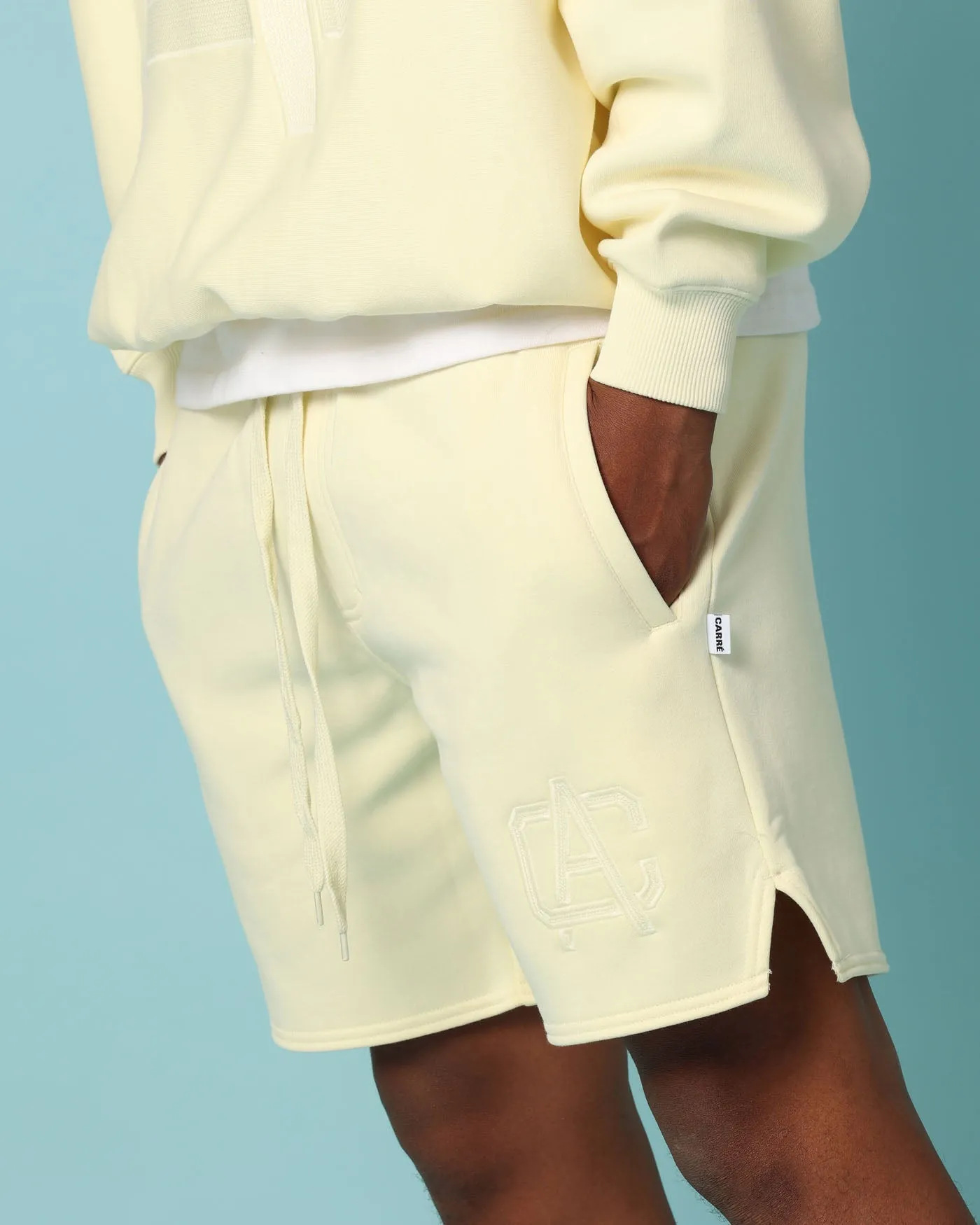 Carré Academy Sweat Shorts Yellow sold by Culture Kings product image thumbnail 4