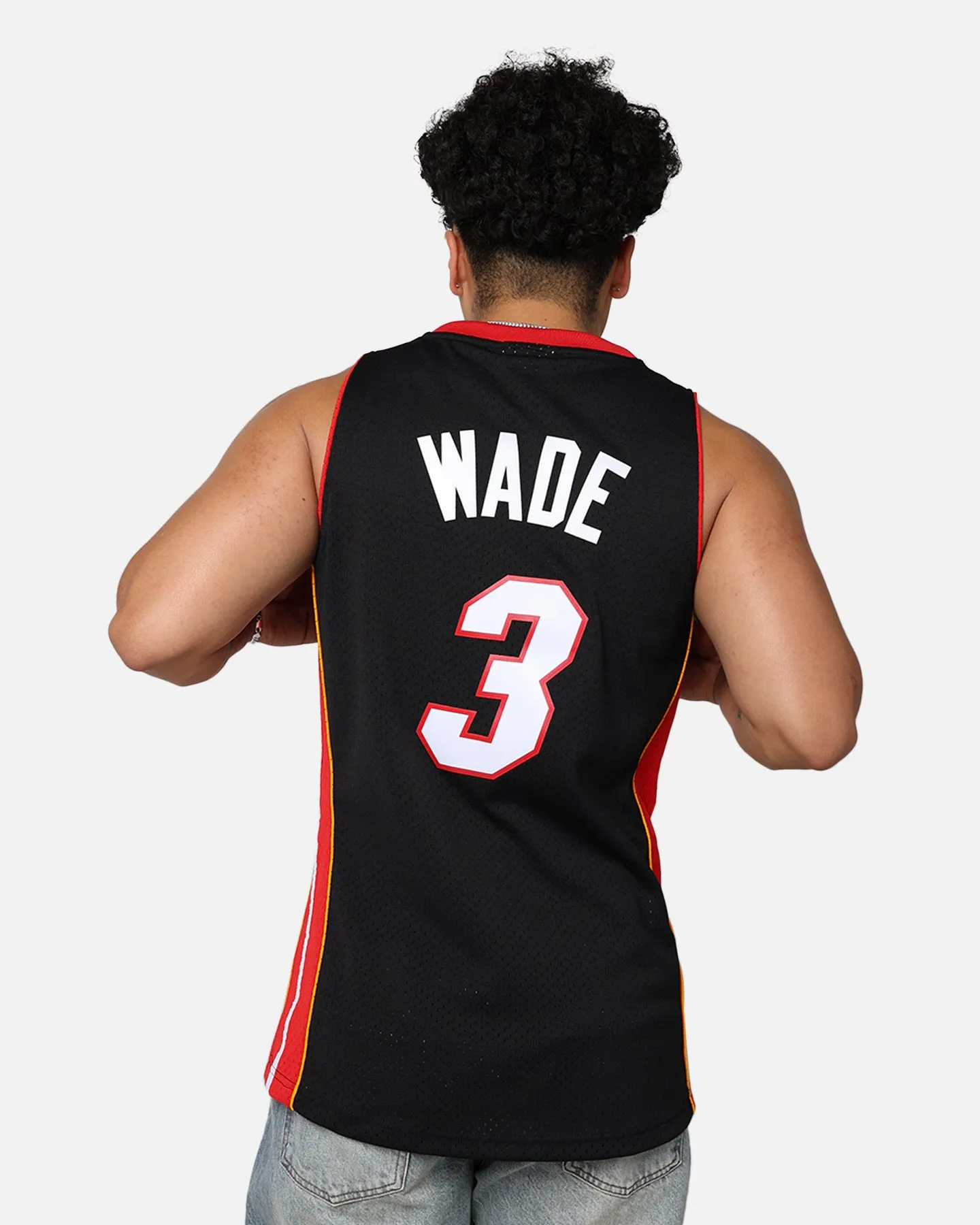 Mitchell & Ness Miami Heat Dwyane Wade '08-09 'Latin Nights Collection' Swingman Jersey Black sold by Culture Kings product image thumbnail 2