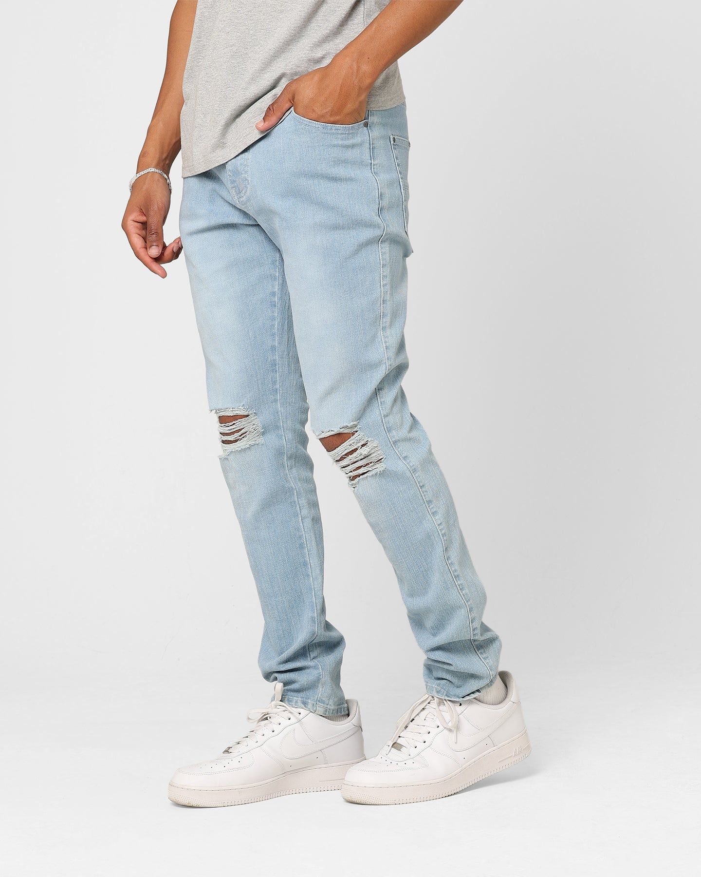 Carre Daily Distressed Jeans Superwash Blue sold by Culture Kings