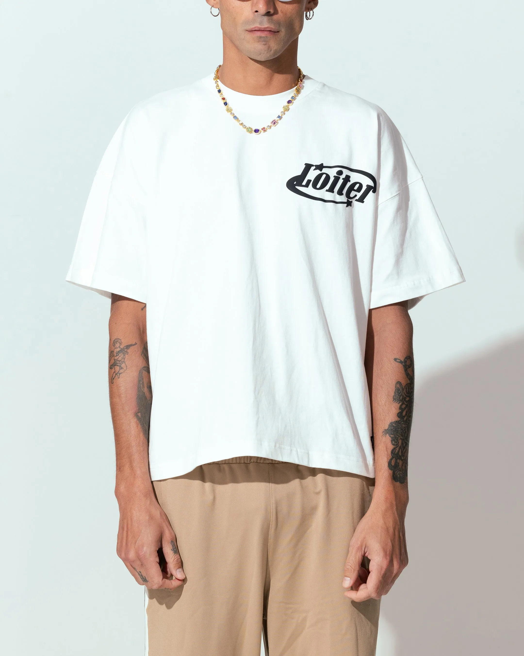 Loiter Repressed Box T-Shirt Off White sold by Culture Kings product image thumbnail 2
