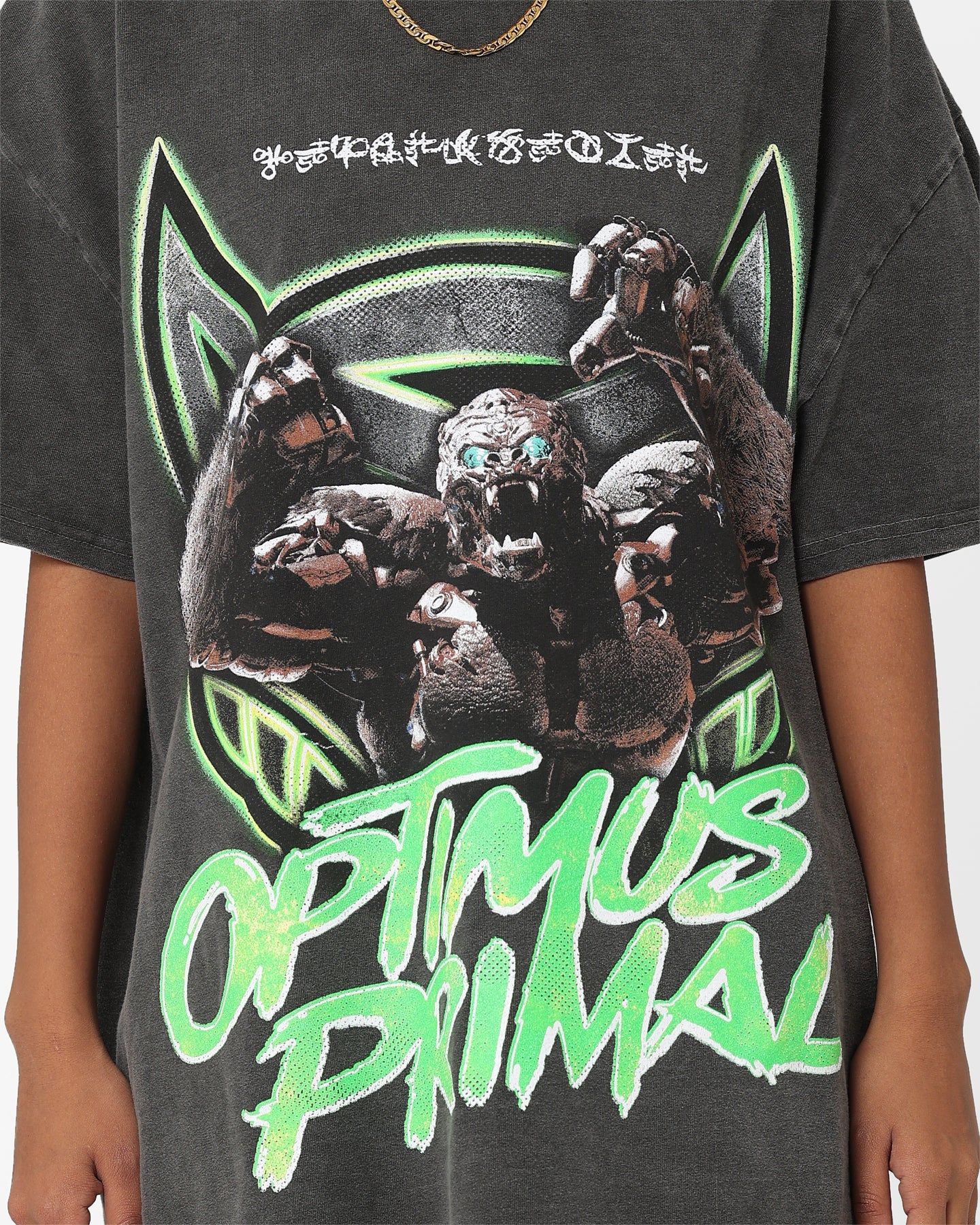 Goat Crew X Transformers Optimus Primal Heavyweight Vintage T-Shirt Black Wash sold by Culture Kings product image thumbnail 3