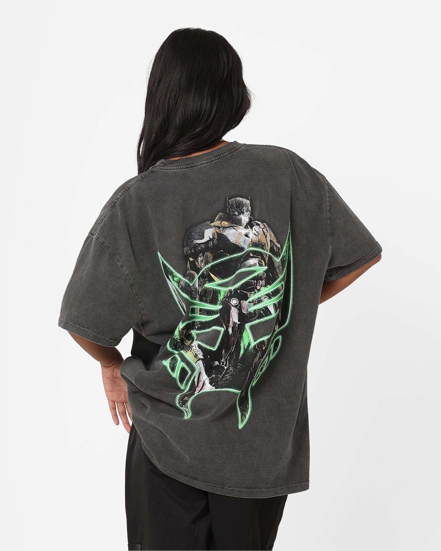Goat Crew X Transformers Optimus Primal Heavyweight Vintage T-Shirt Black Wash sold by Culture Kings product image thumbnail 2