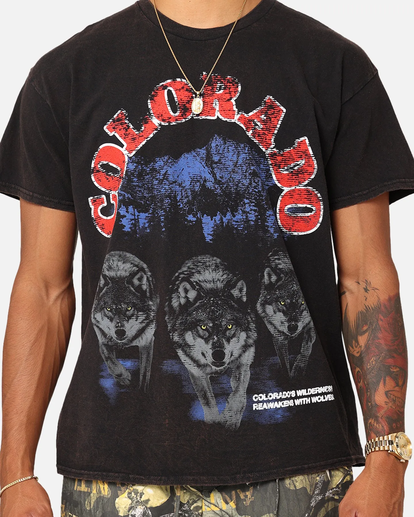 American Thrift Colorado Wolf Vintage T-Shirt Black Wash sold by Culture Kings product image thumbnail 4