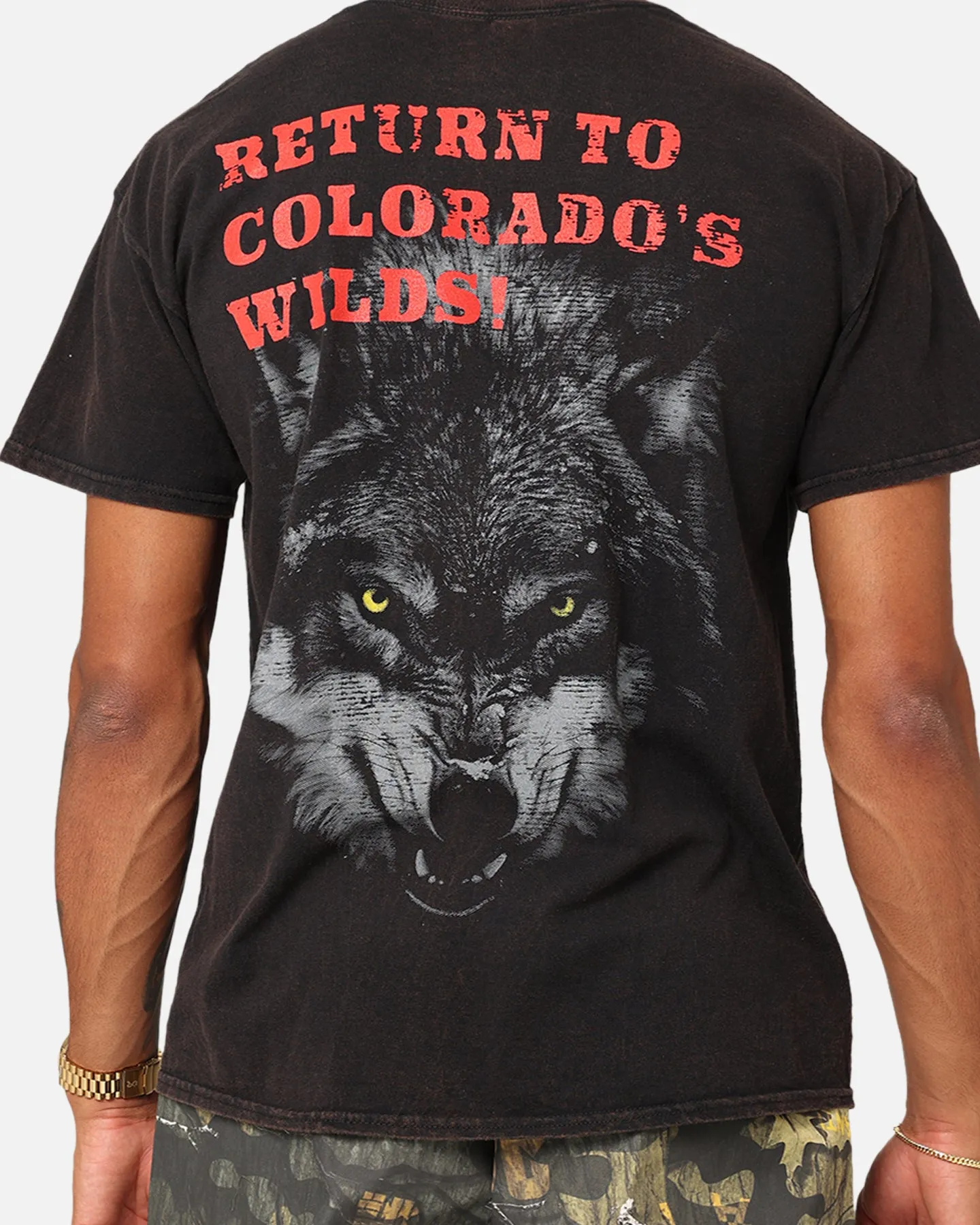 American Thrift Colorado Wolf Vintage T-Shirt Black Wash sold by Culture Kings product image thumbnail 5