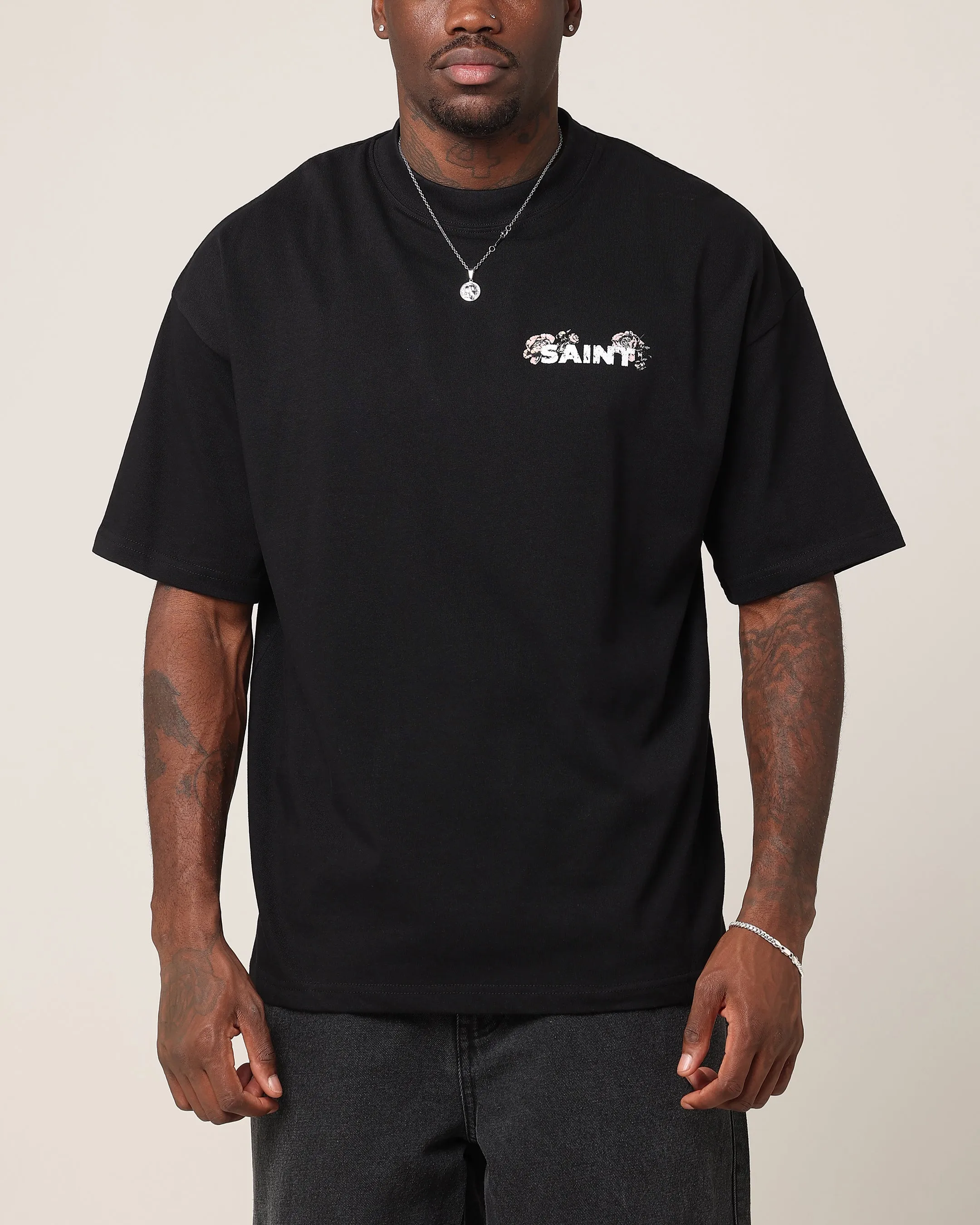 Saint Morta Wildflower T-Shirt Black sold by Culture Kings product image thumbnail 2