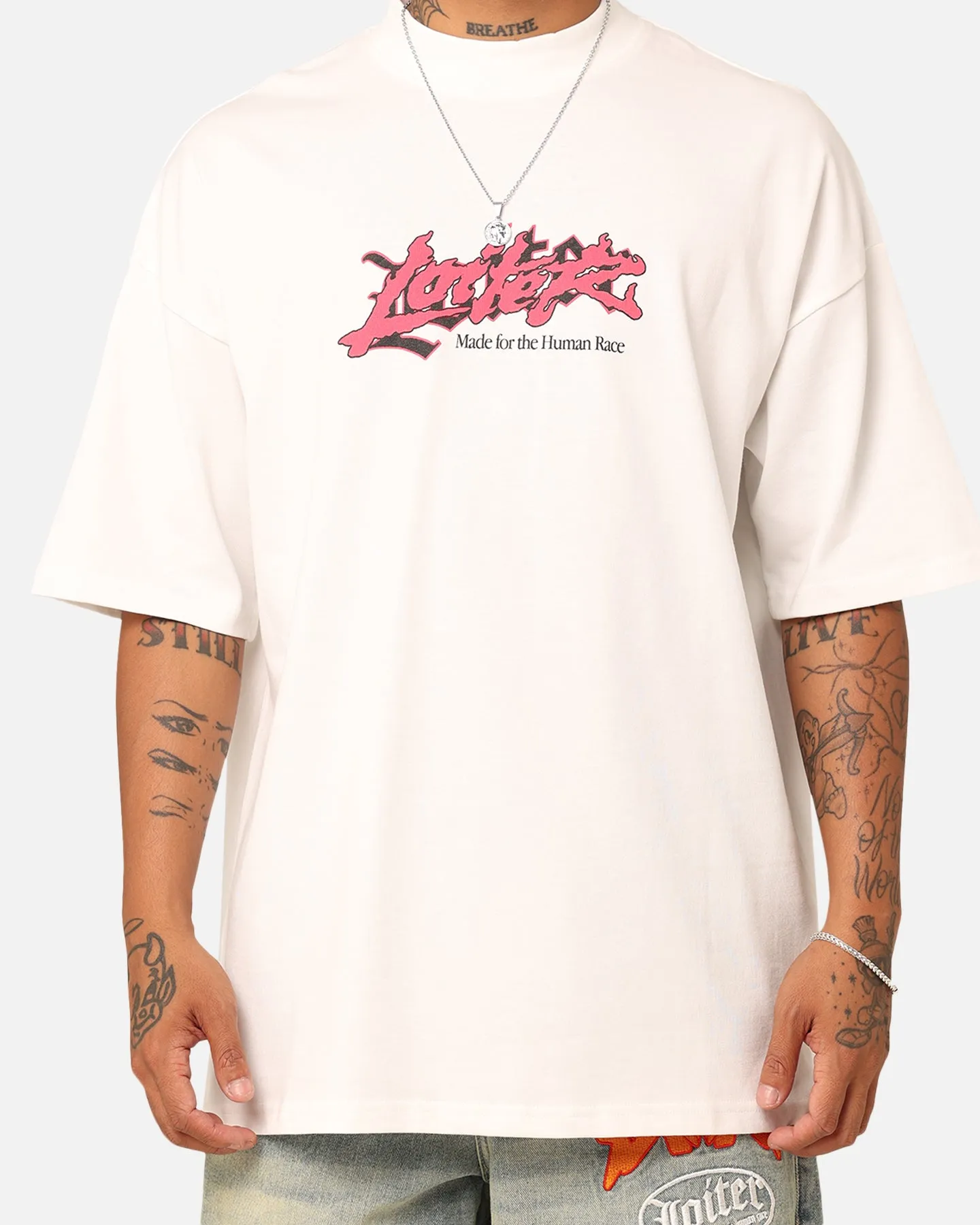 Loiter Sketchbook Oversized T-Shirt Off White sold by Culture Kings product image thumbnail 4