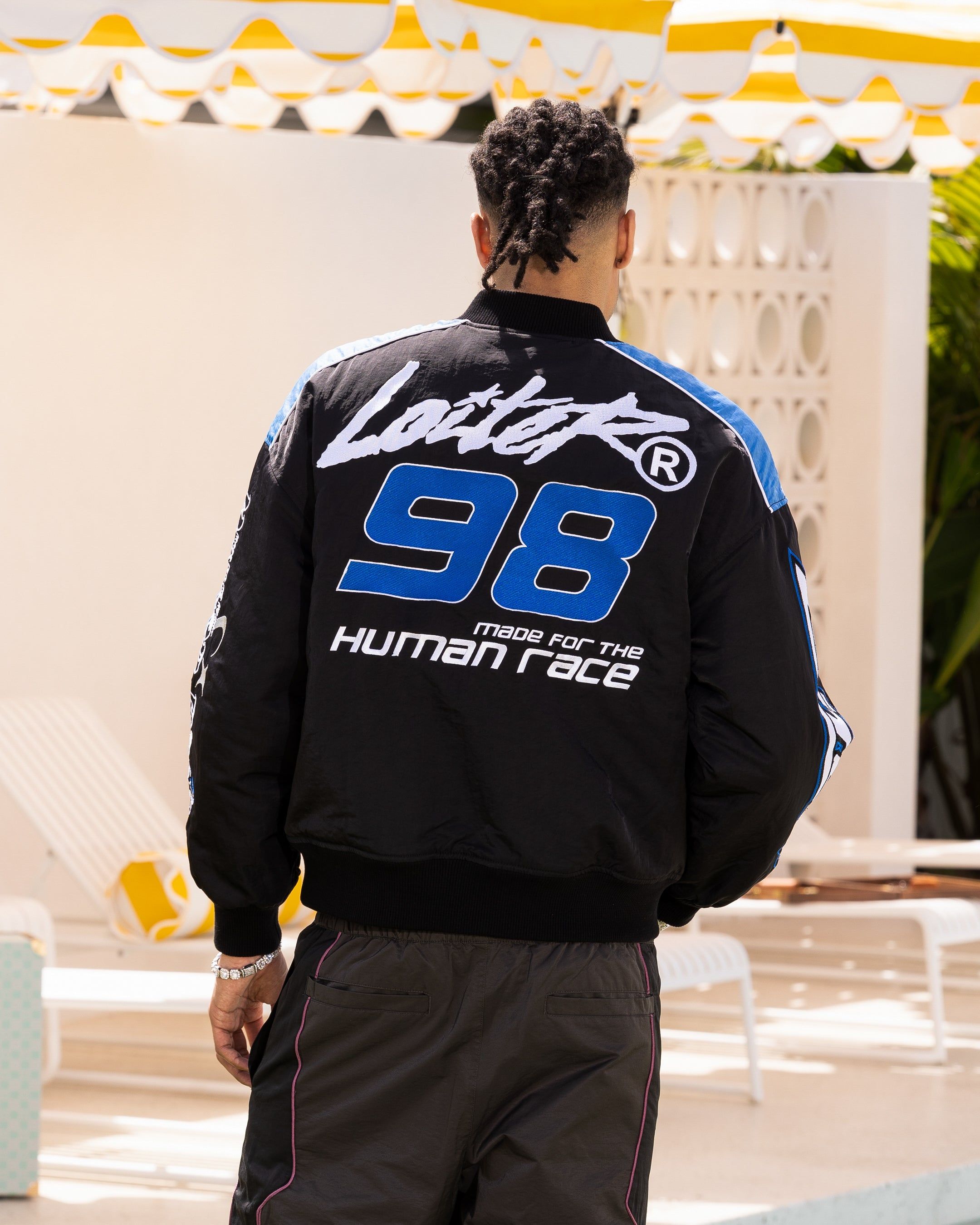 Loiter Racer Motor Jacket Black/Blue sold by Culture Kings product image thumbnail 2