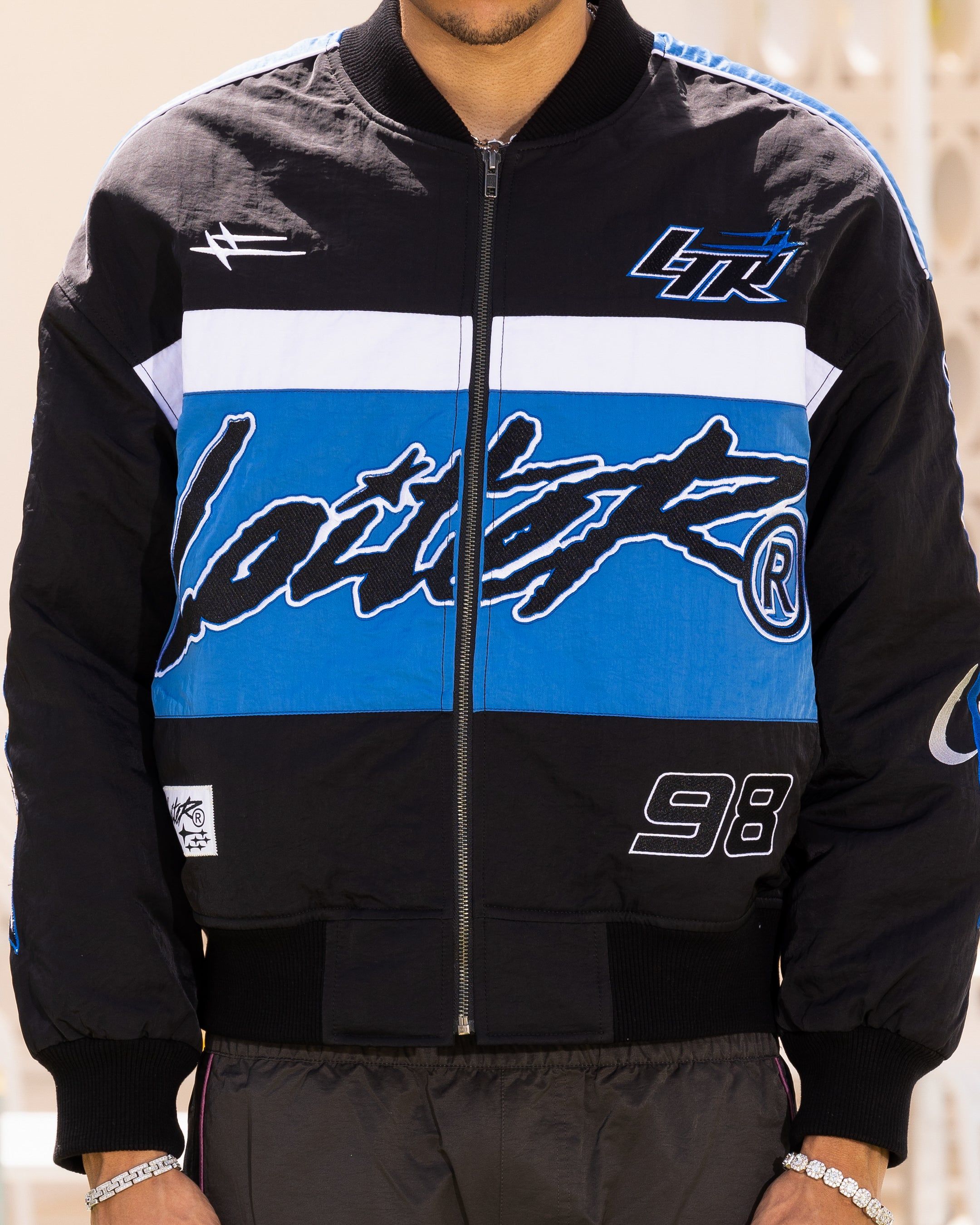 Loiter Racer Motor Jacket Black/Blue sold by Culture Kings product image thumbnail 4