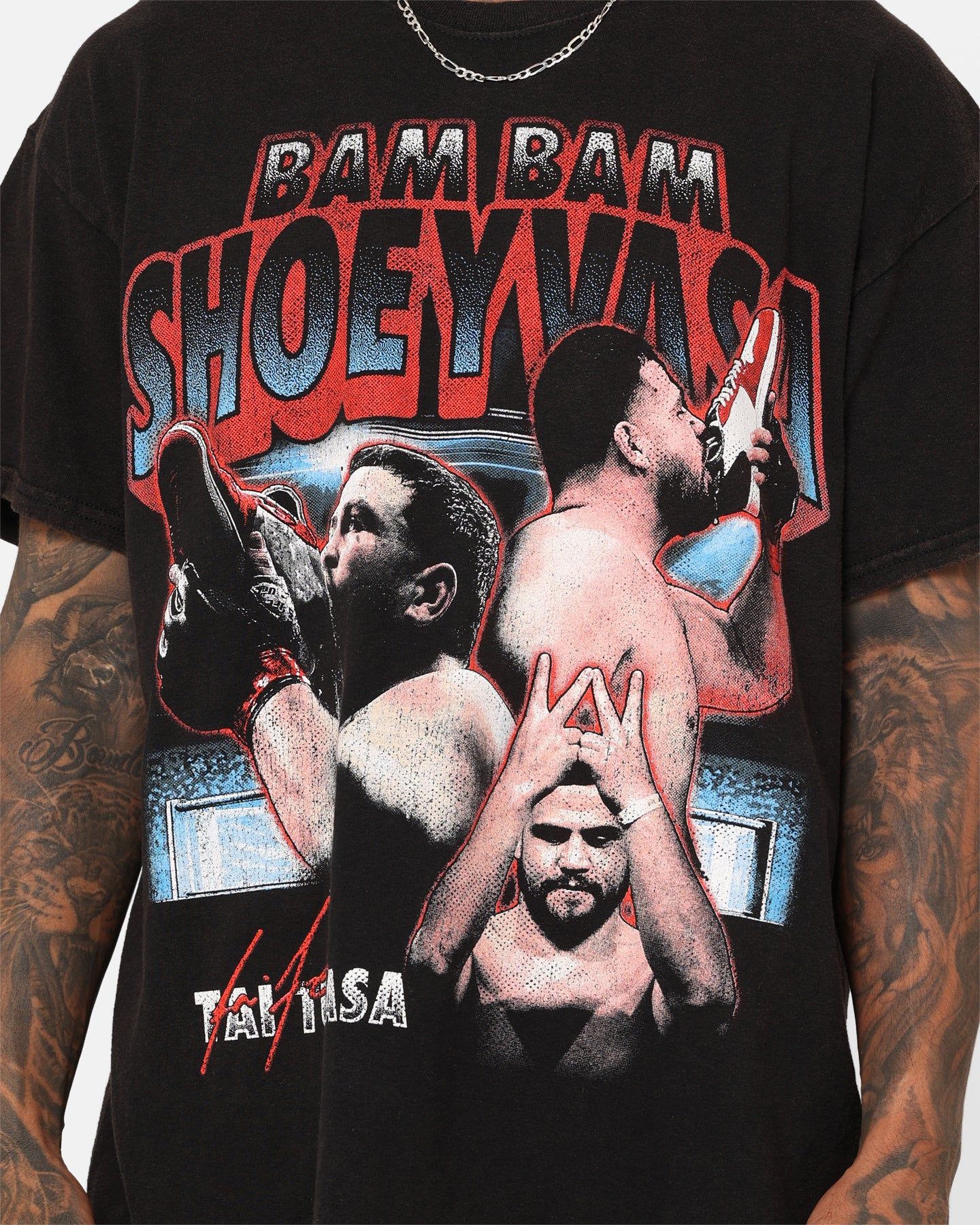 Goat Crew Tai Tuivasa Vintage T-Shirt Black Wash sold by Culture Kings product image thumbnail 3