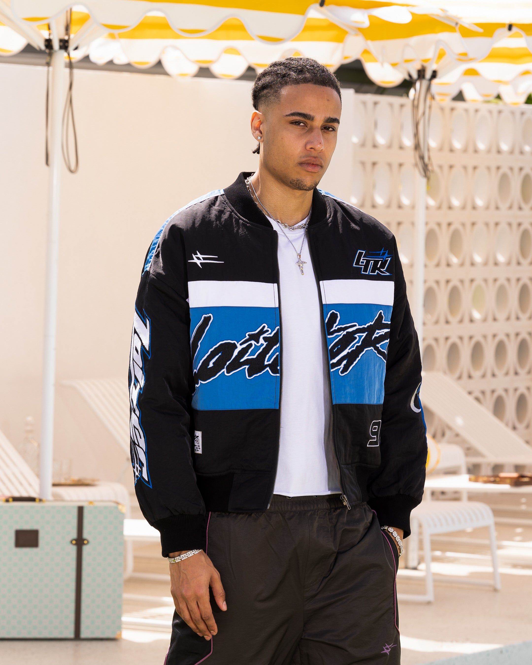 Loiter Racer Motor Jacket Black/Blue sold by Culture Kings product image thumbnail 6