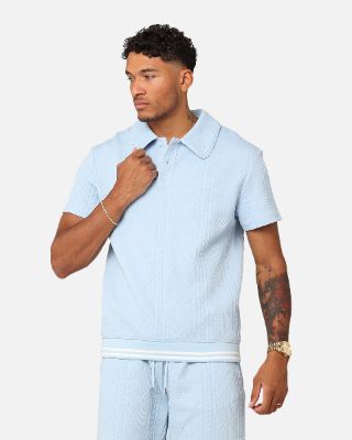 XXIII Danny Knit Polo Shirt Sky Blue sold by Culture Kings