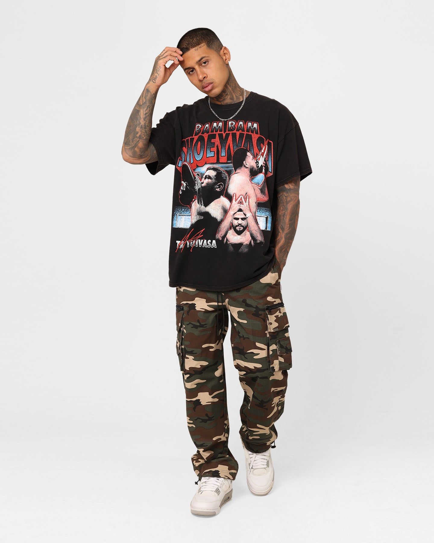 Goat Crew Tai Tuivasa Vintage T-Shirt Black Wash sold by Culture Kings product image thumbnail 2