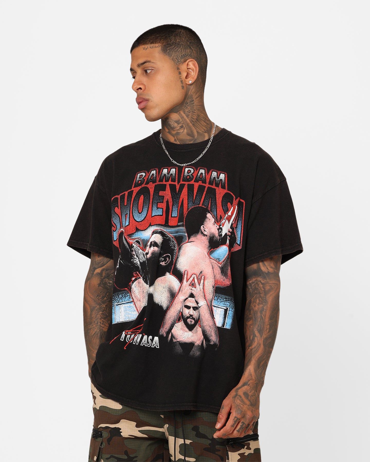 Goat Crew Tai Tuivasa Vintage T-Shirt Black Wash sold by Culture Kings