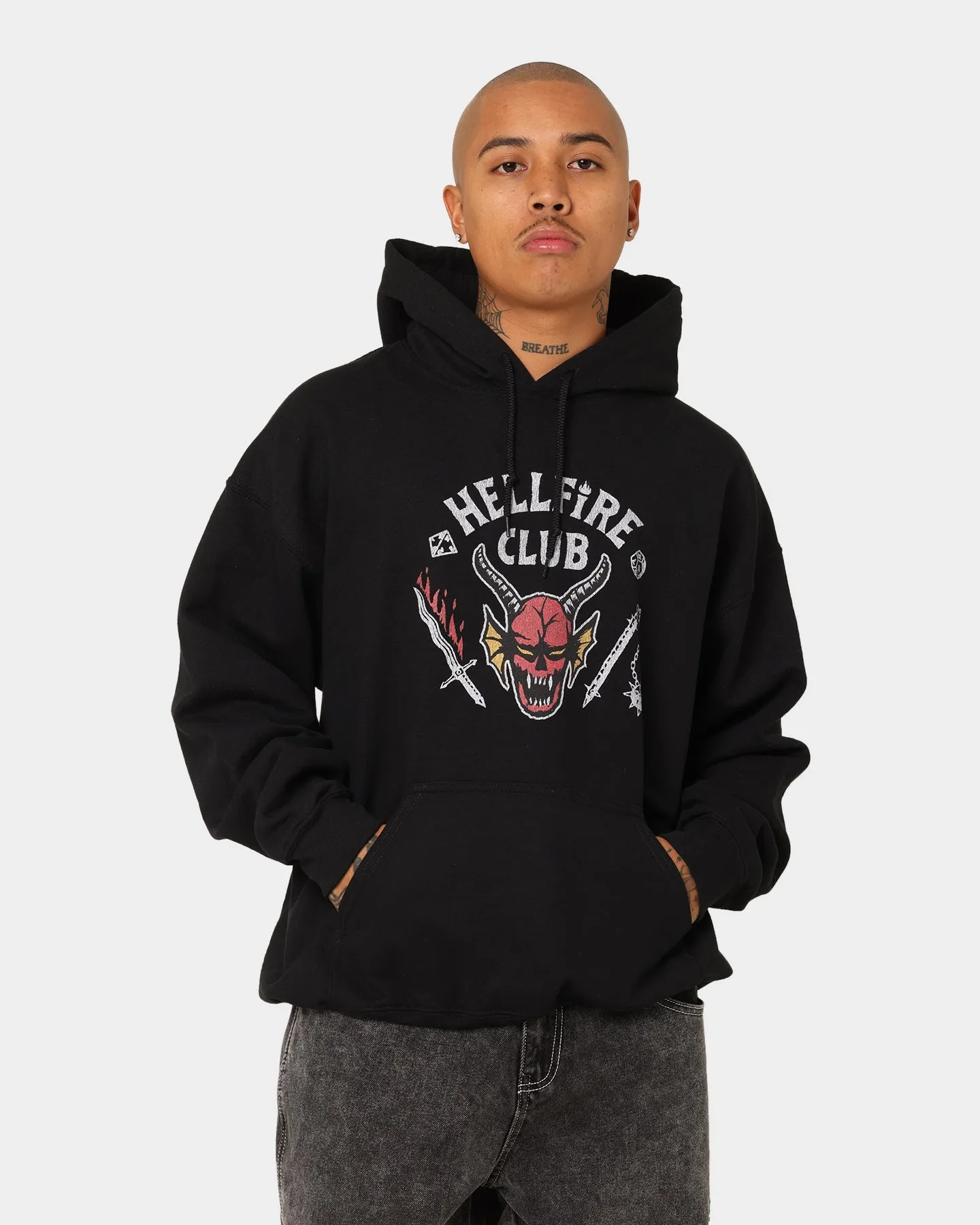 Goat Crew Goat Crew X Stranger Things Hellfire Hoodie Black sold by Culture Kings
