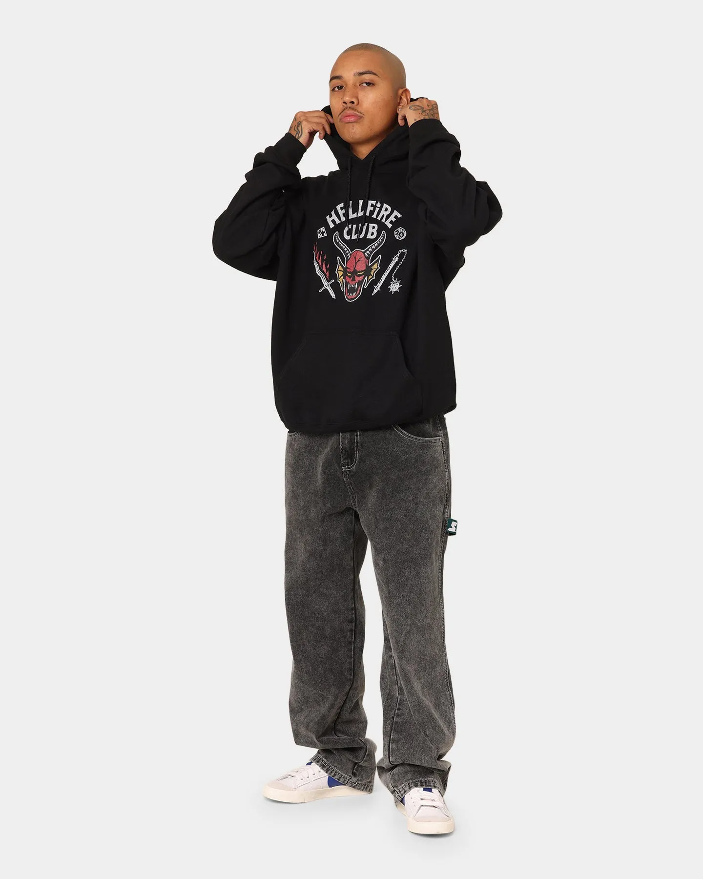 Goat Crew Goat Crew X Stranger Things Hellfire Hoodie Black sold by Culture Kings product image thumbnail 2