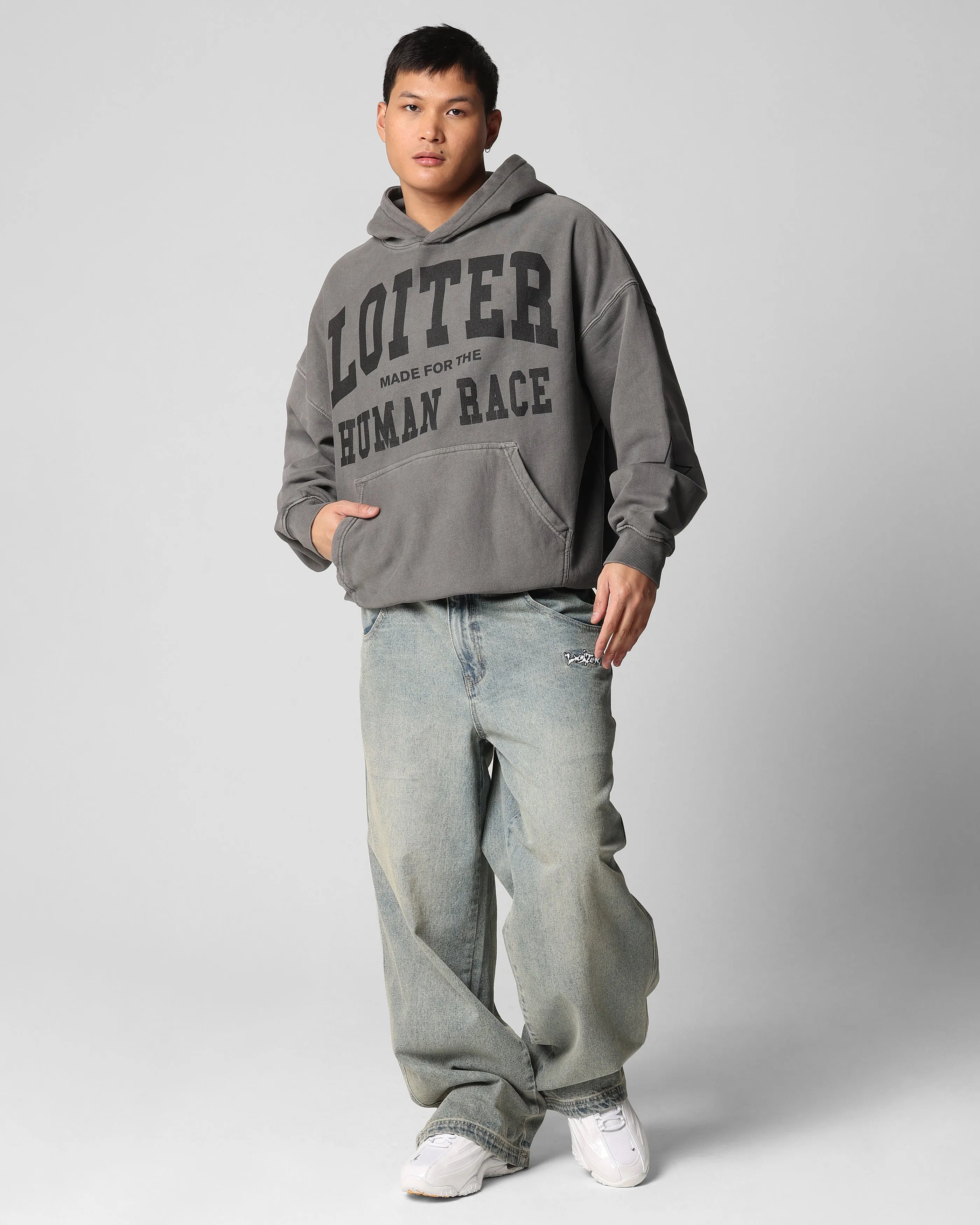 Loiter Training Day Hoodie Washed Charcoal sold by Culture Kings product image thumbnail 3