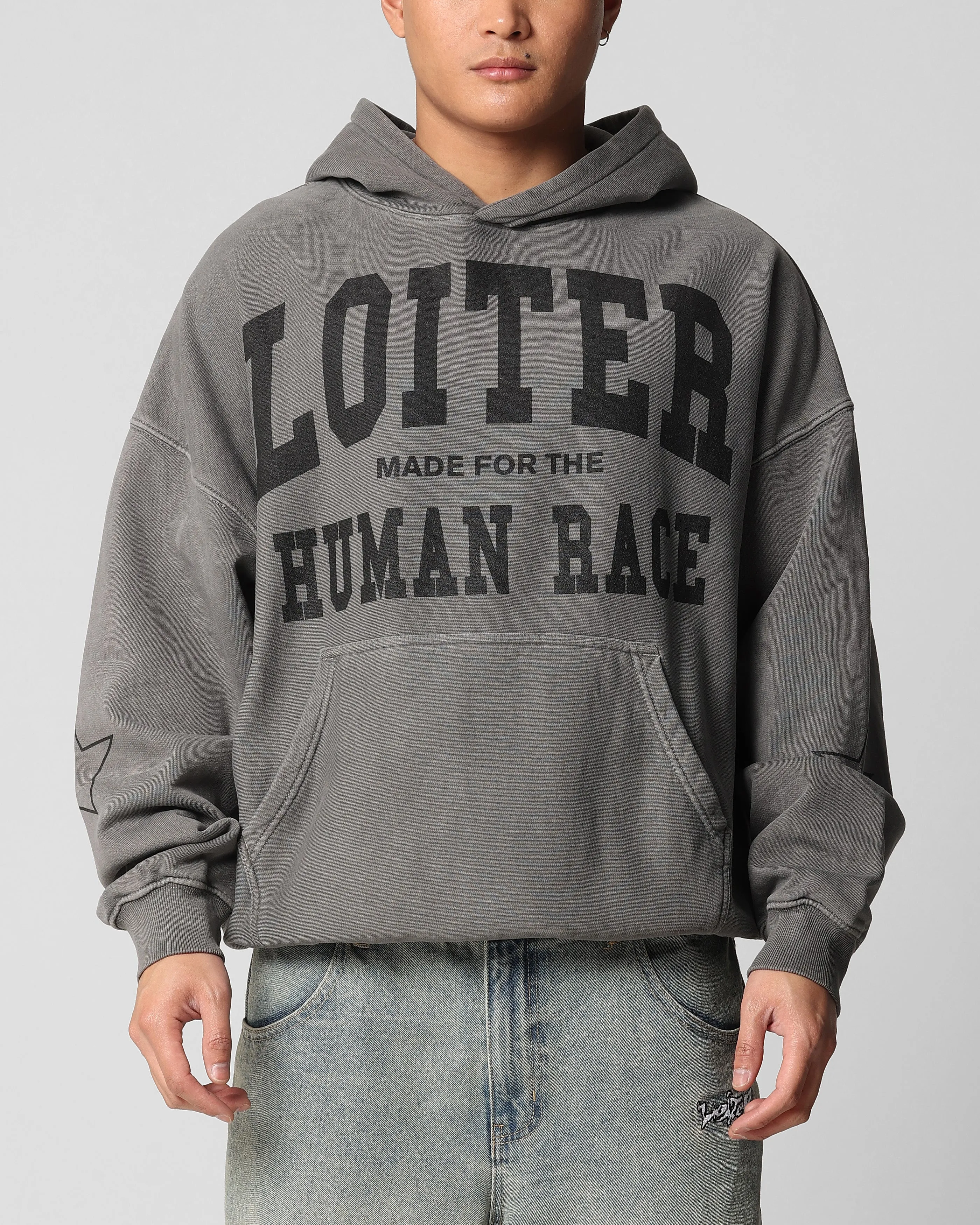 Loiter Training Day Hoodie Washed Charcoal sold by Culture Kings