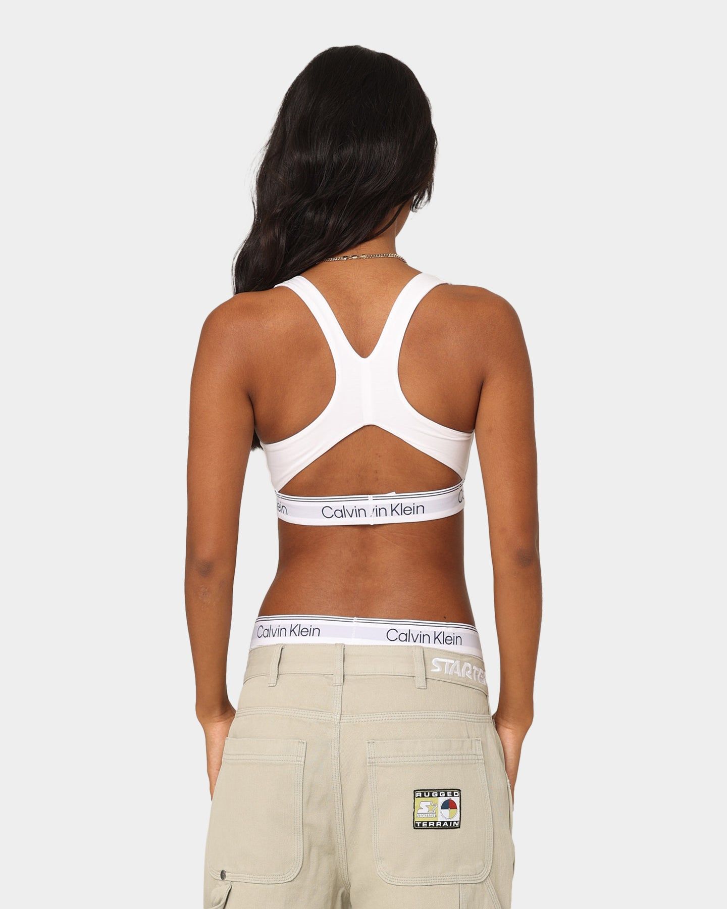 Calvin Klein Women's Athletic Unlined Bralette White sold by Culture Kings product image thumbnail 4