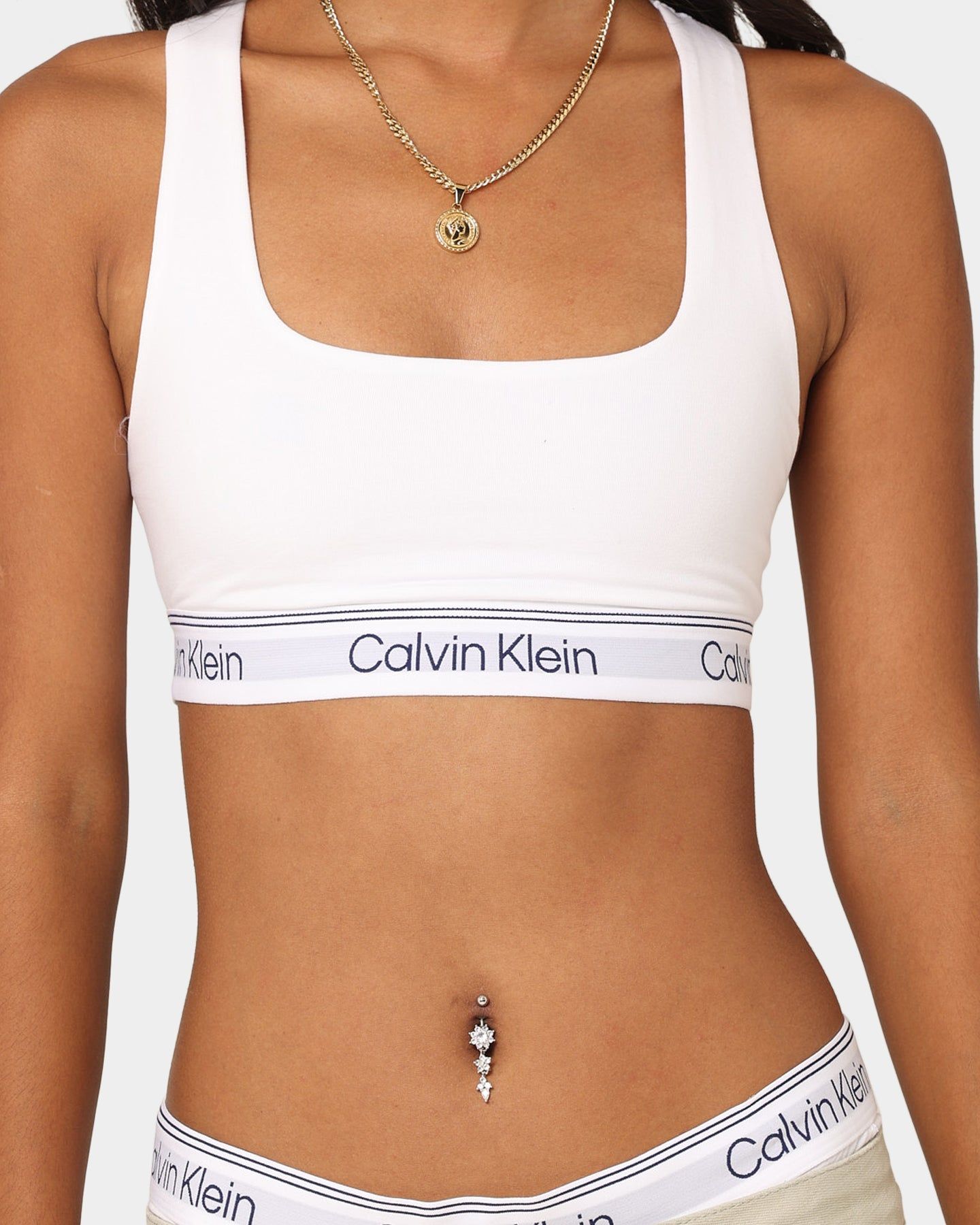 Calvin Klein Women's Athletic Unlined Bralette White sold by Culture Kings product image thumbnail 3