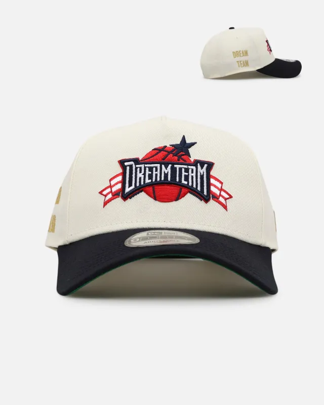New Era Team USA 'USA Basketball' 9FORTY A-Frame Snapback Chrome/Navy sold by Culture Kings