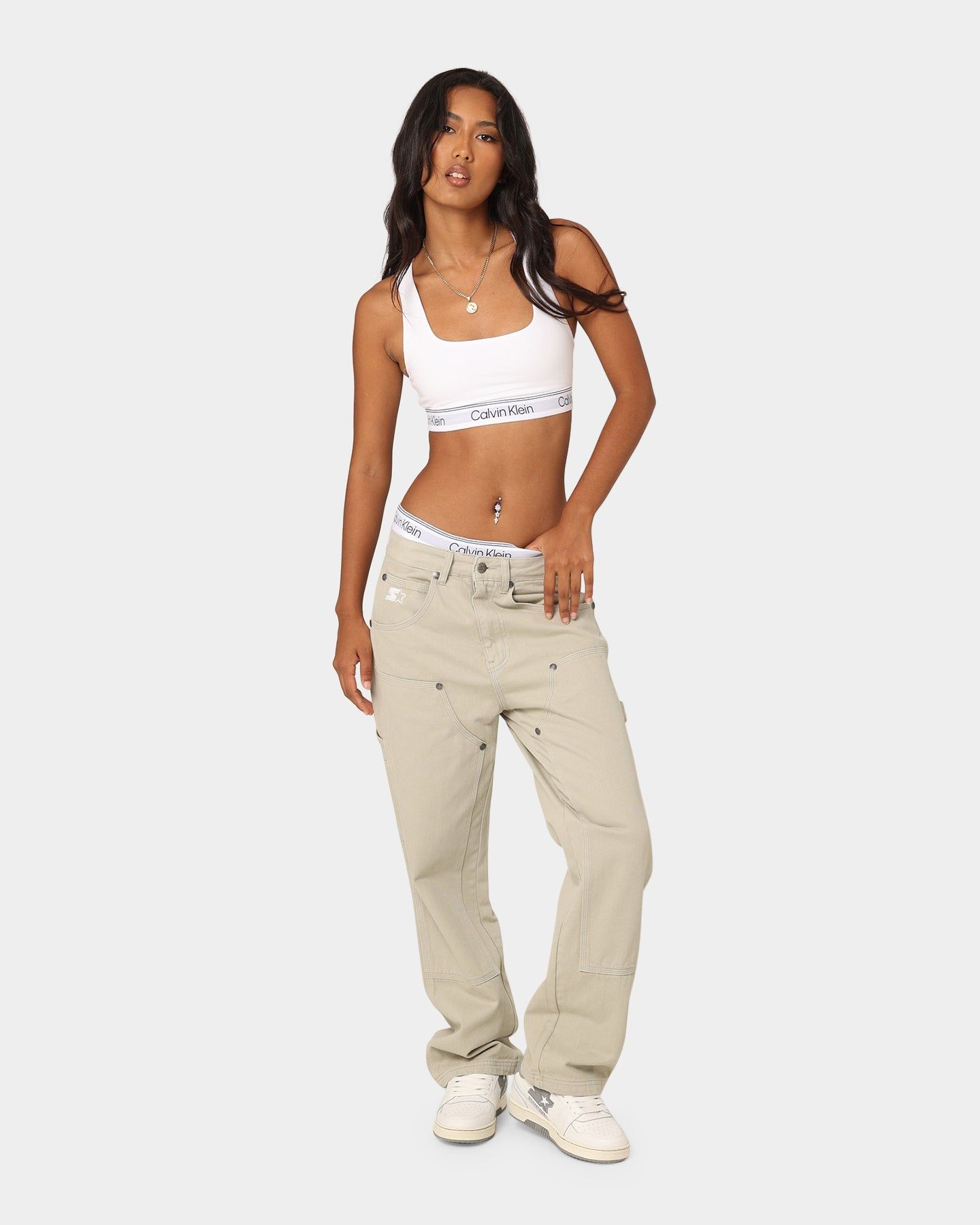 Calvin Klein Women's Athletic Unlined Bralette White sold by Culture Kings product image thumbnail 2