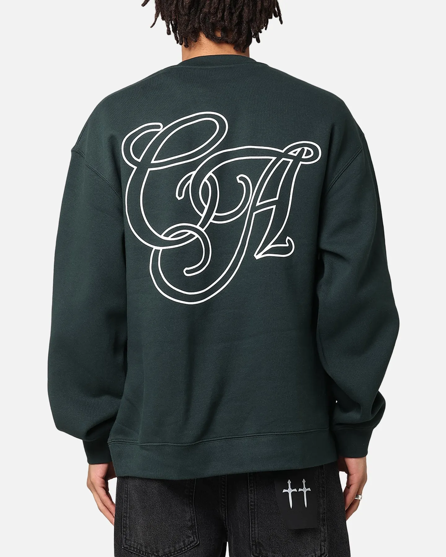 Carre C.A Monogram Crewneck Pine Green sold by Culture Kings