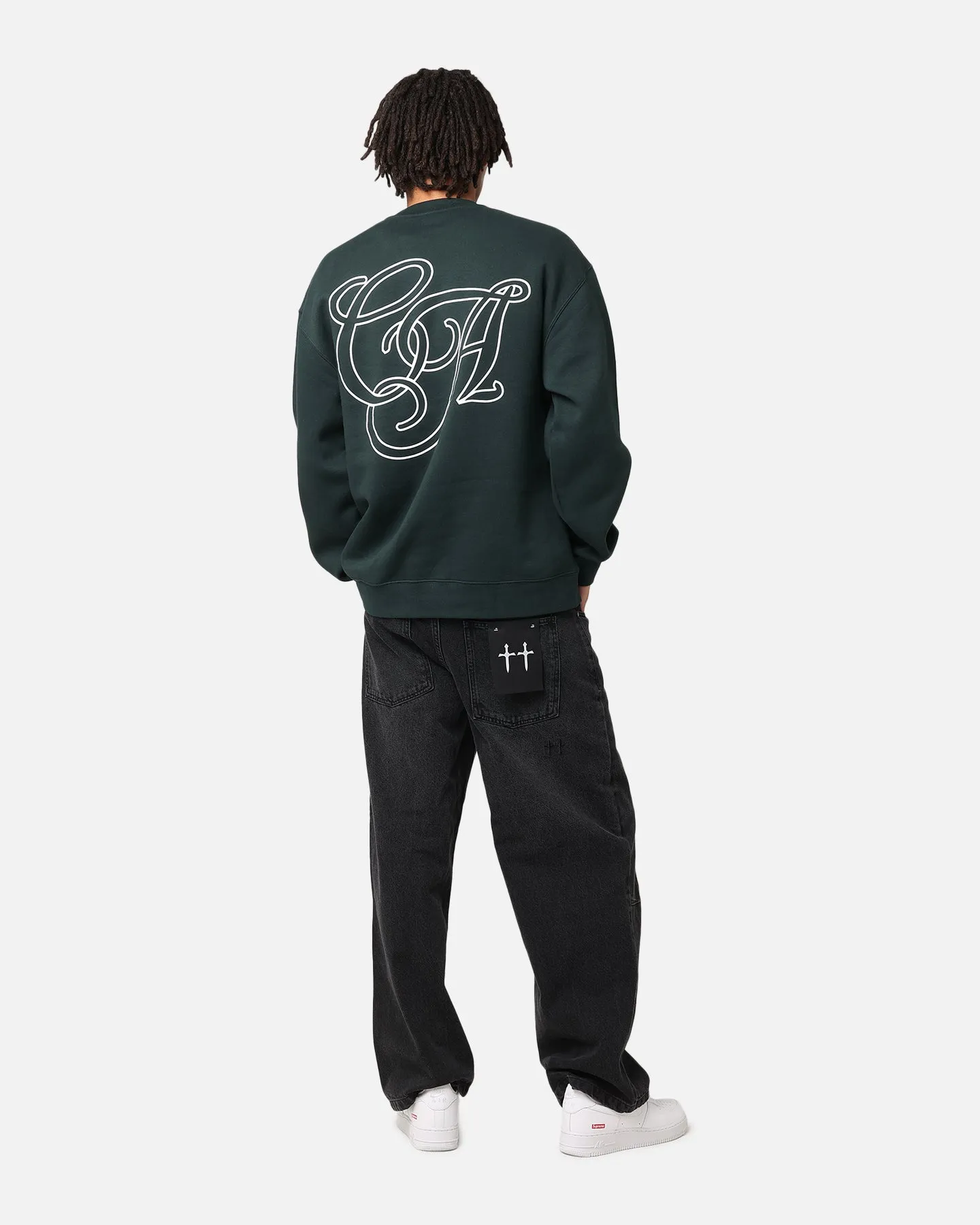 Carre C.A Monogram Crewneck Pine Green sold by Culture Kings product image thumbnail 3