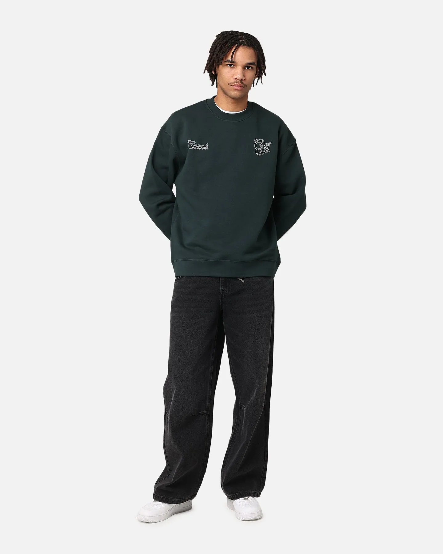 Carre C.A Monogram Crewneck Pine Green sold by Culture Kings product image thumbnail 4
