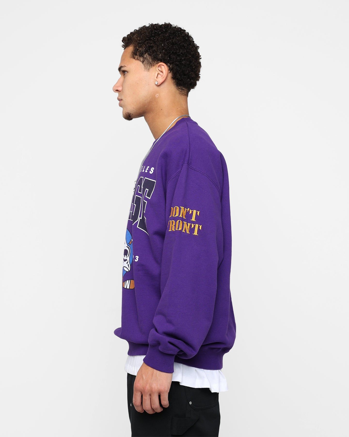X-Large Hockey Crewneck Sweatshirt Purple sold by Culture Kings product image thumbnail 6