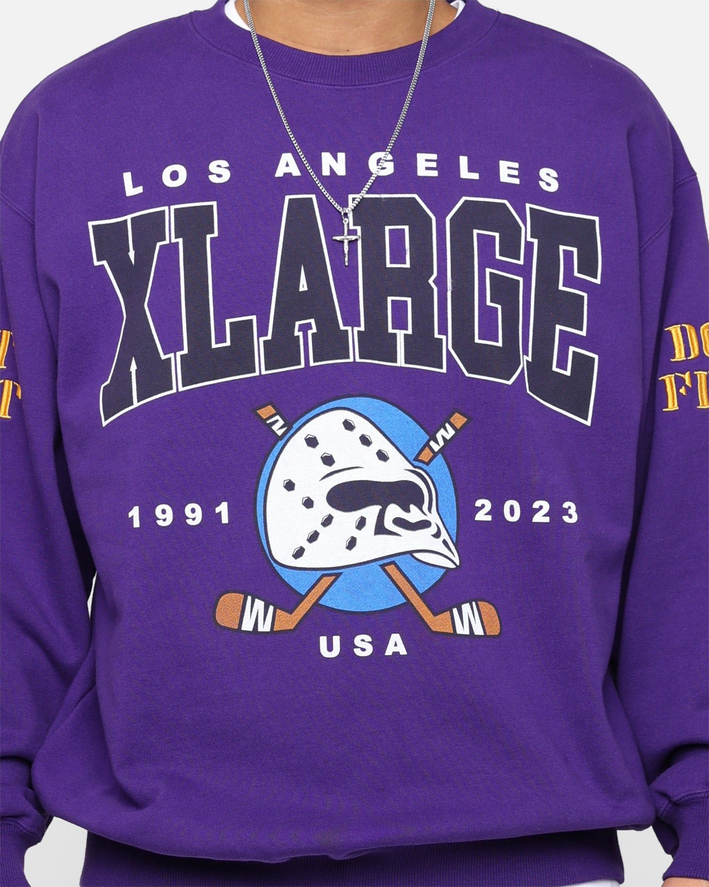 X-Large Hockey Crewneck Sweatshirt Purple sold by Culture Kings product image thumbnail 3
