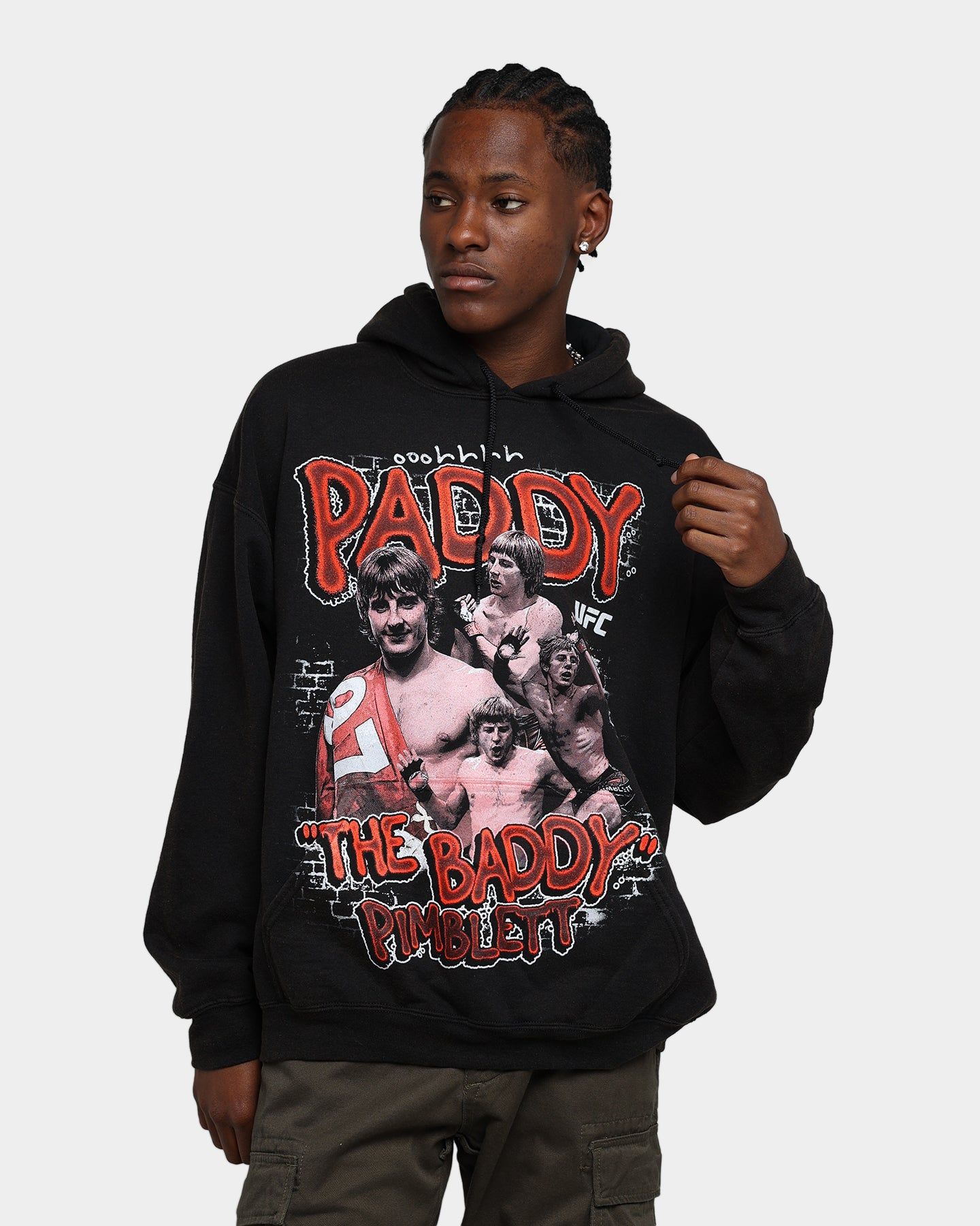 UFC By Goat Crew Paddy The Baddy Vintage Hoodie Black Wash sold by Culture Kings