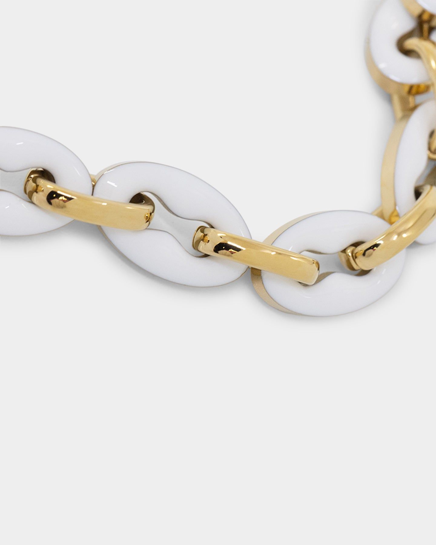 Guess Mainline Women's 17" White & Crystals Yellow Gold Necklace White sold by Culture Kings product image thumbnail 8