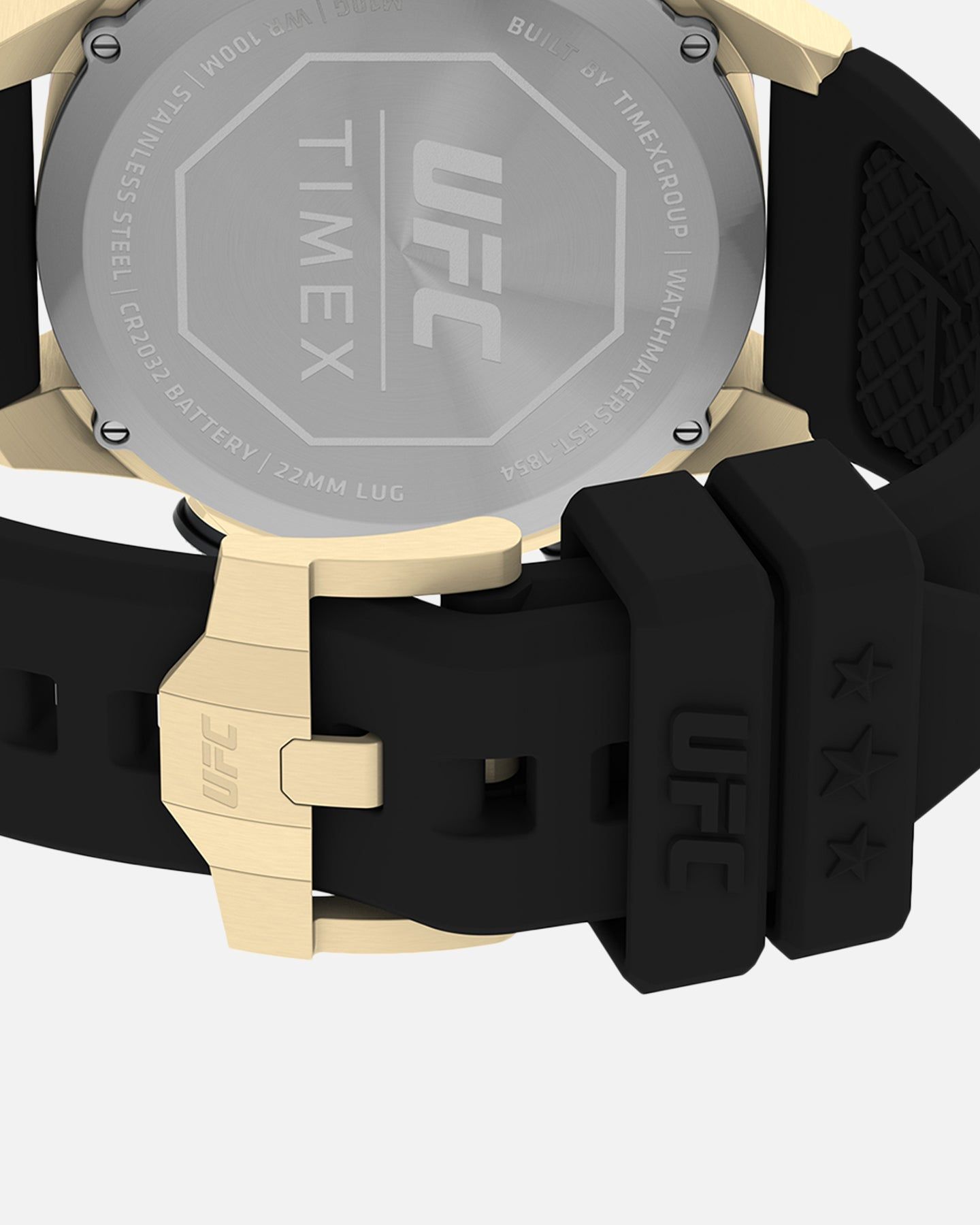 UFC X Timex Watches Kick Silicone Strap Digital Watch Black/Gold/Red sold by Culture Kings product image thumbnail 4