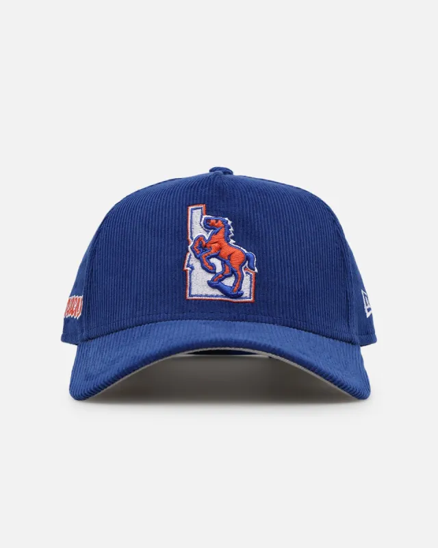 New Era Boise State Broncos 'Boise State University' 9FORTY A-Frame Corduroy Snapback Blue sold by Culture Kings