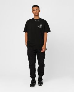 Carre Denim Base Cargo Jogger Washed Black sold by Culture Kings