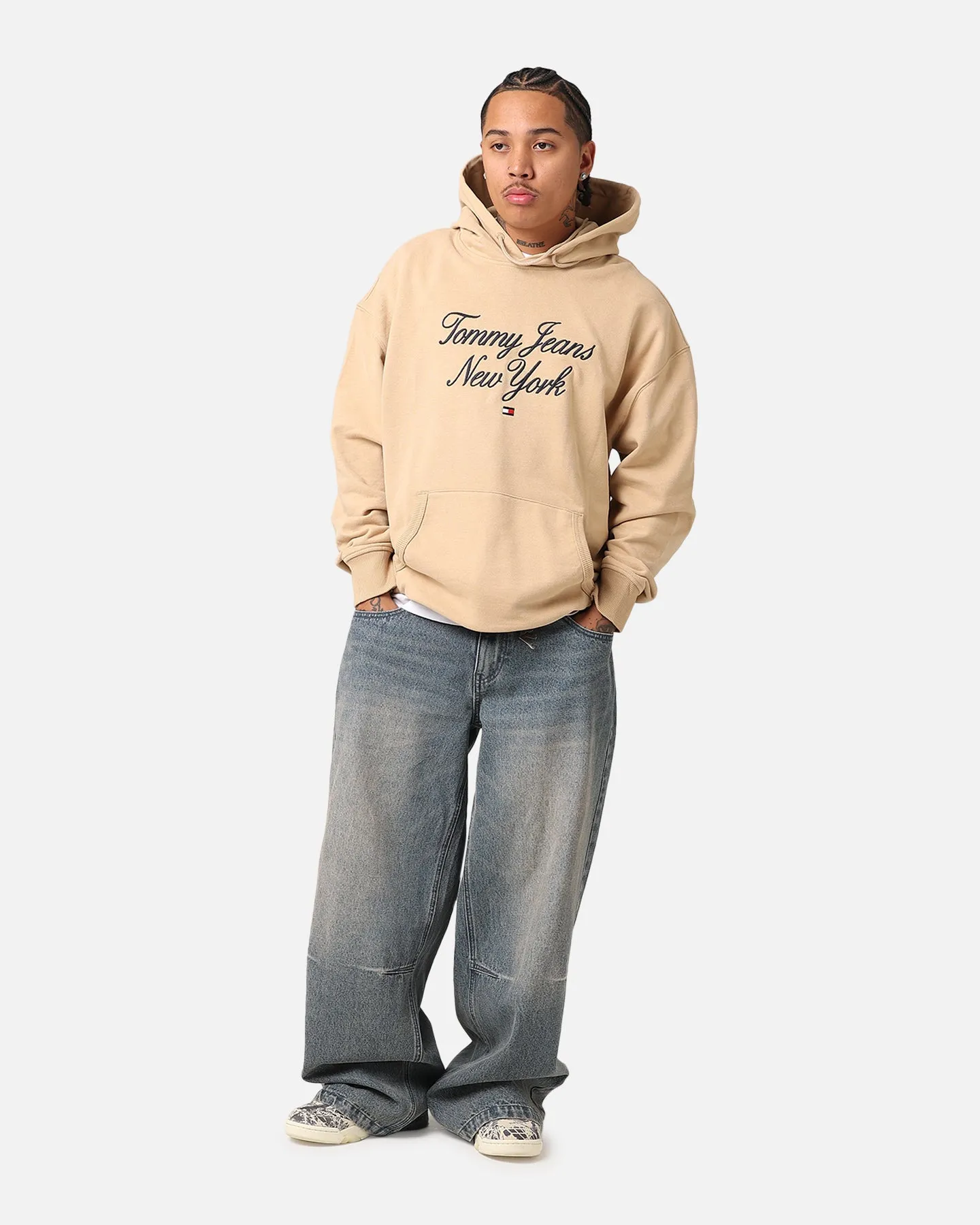 Tommy Jeans TJM Luxe Serif Relax Hoodie Tawny Sand sold by Culture Kings product image thumbnail 2