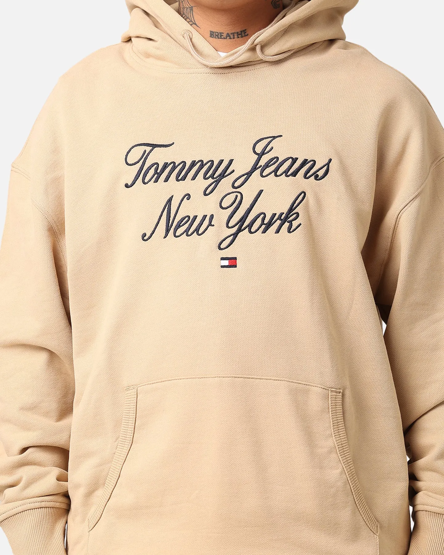 Tommy Jeans TJM Luxe Serif Relax Hoodie Tawny Sand sold by Culture Kings product image thumbnail 4