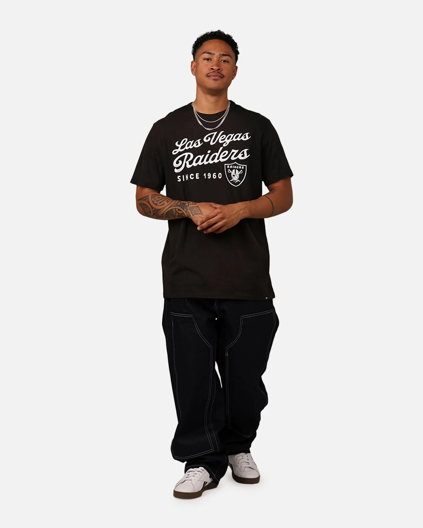 47 Brand Las Vegas Raiders Dusted T-Shirt Black sold by Culture Kings product image thumbnail 3