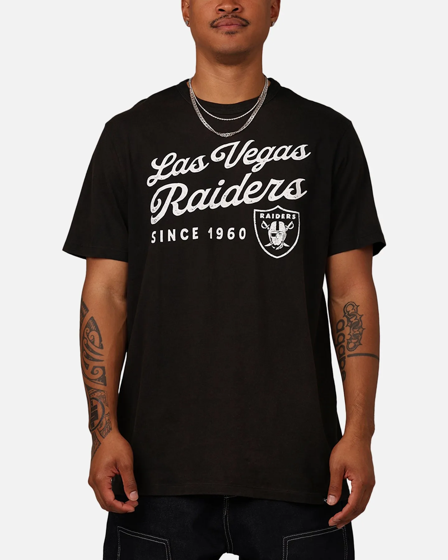 47 Brand Las Vegas Raiders Dusted T-Shirt Black sold by Culture Kings