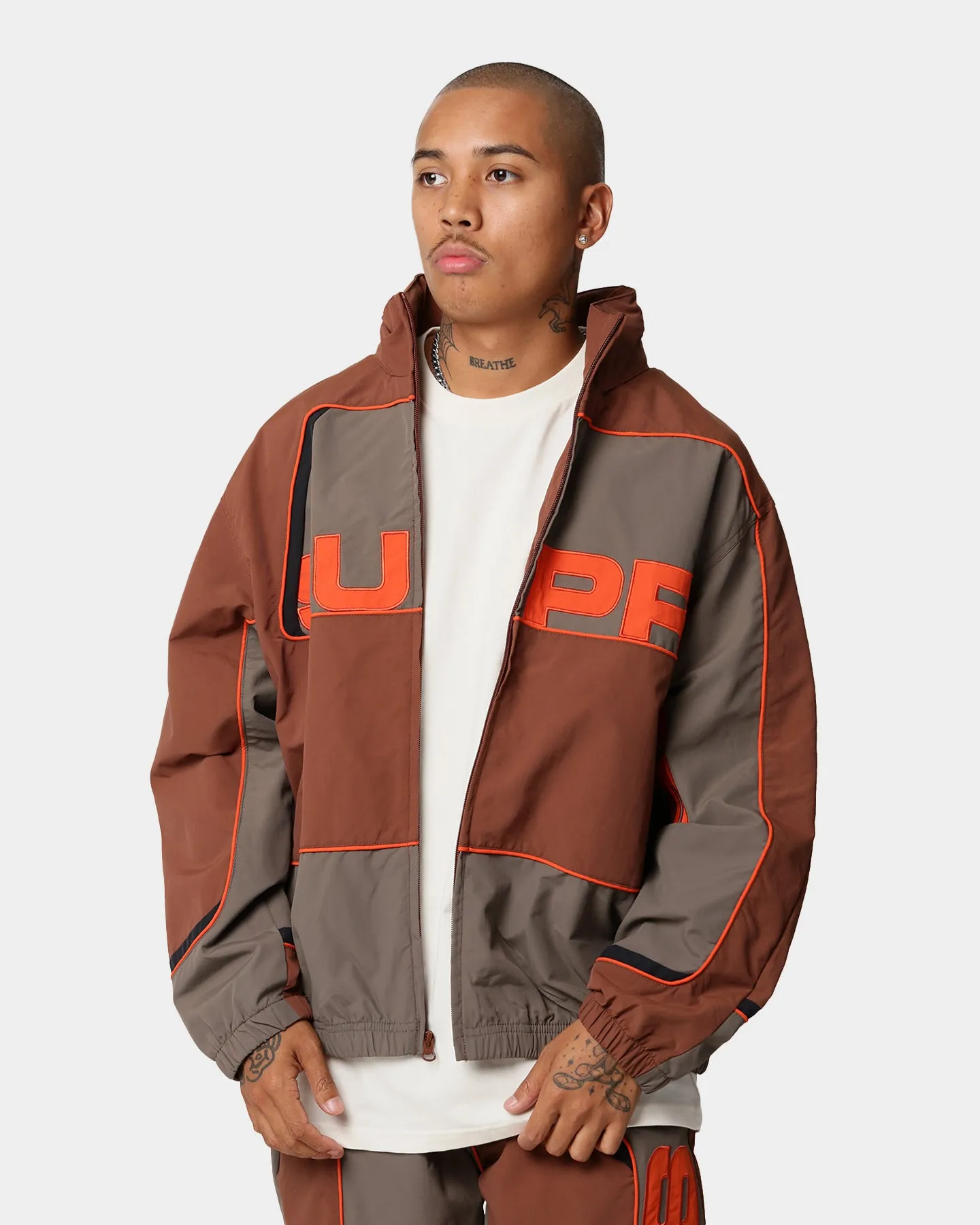 Supreme Panelled Track Jacket Brown sold by Culture Kings product image thumbnail 2