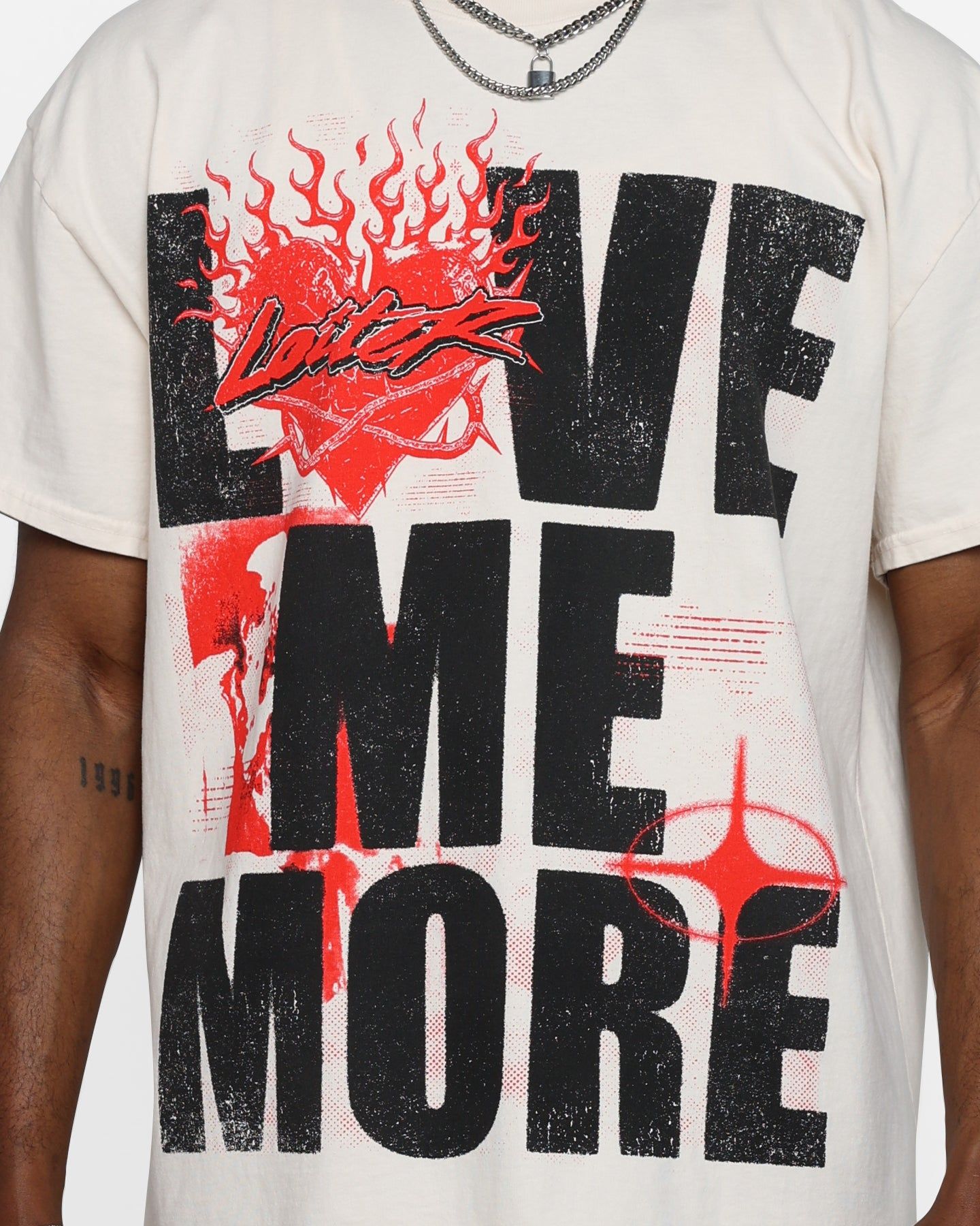 Loiter Love Me More Vintage T-Shirt Off White sold by Culture Kings product image thumbnail 4