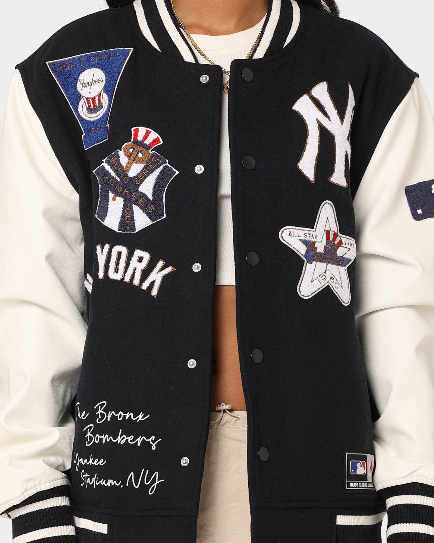 Majestic Athletic New York Yankees Multi Hit Varsity Jacket True Navy sold by Culture Kings product image thumbnail 4