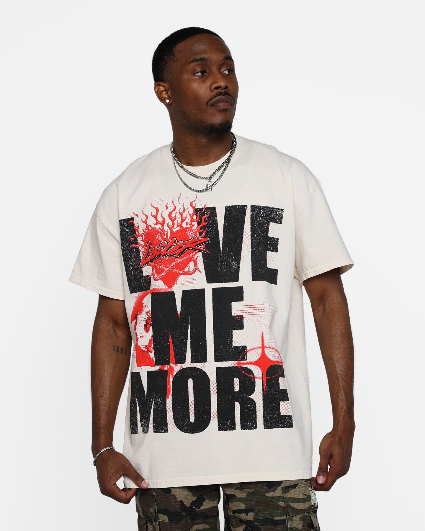 Loiter Love Me More Vintage T-Shirt Off White sold by Culture Kings