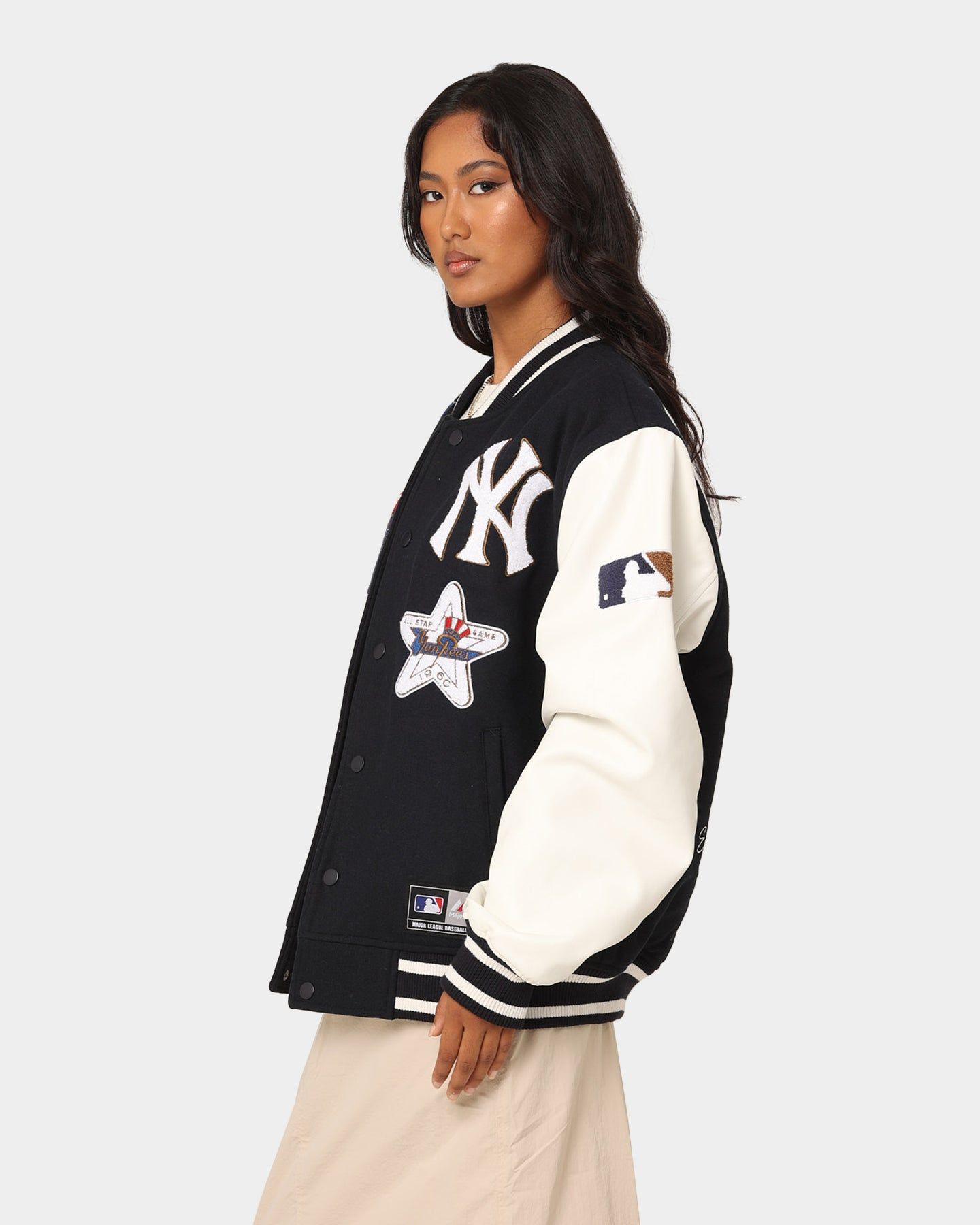 Majestic Athletic New York Yankees Multi Hit Varsity Jacket True Navy sold by Culture Kings product image thumbnail 7